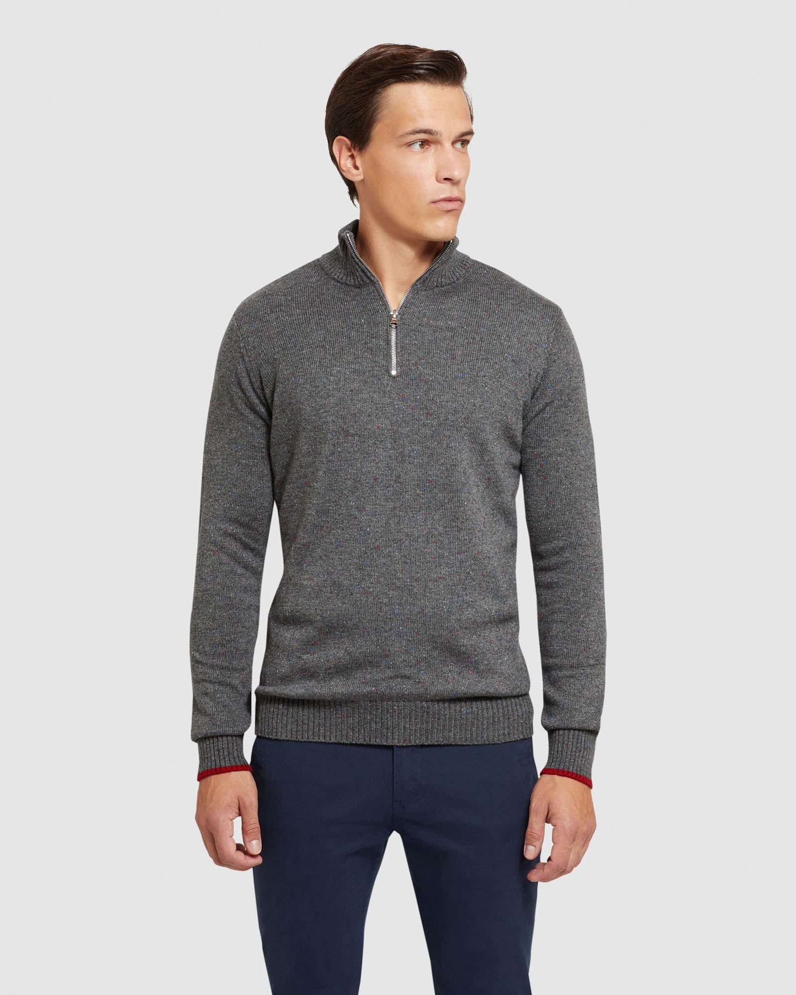 Micky Donegal Zip Collar Knit - Image 7