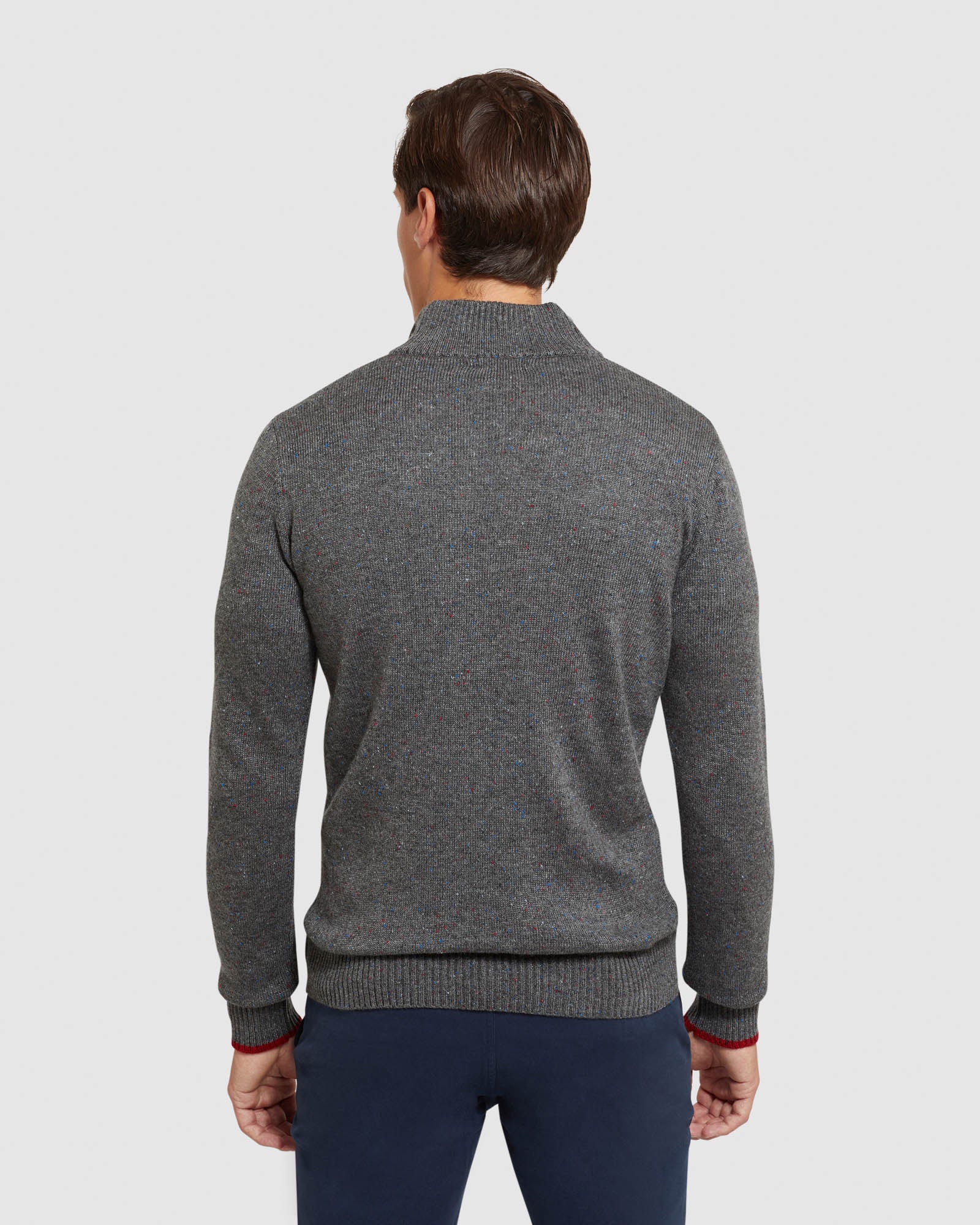 Micky Donegal Zip Collar Knit - Image 9