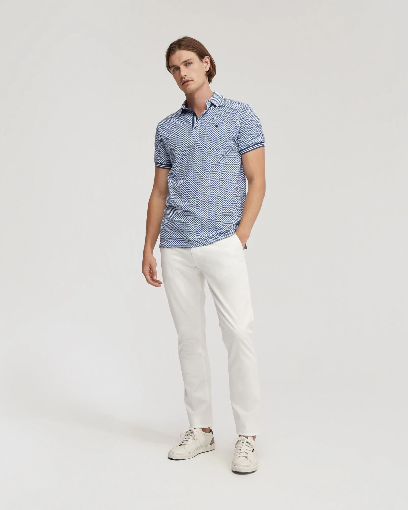 Milo Cotton Jersey Printed Polo