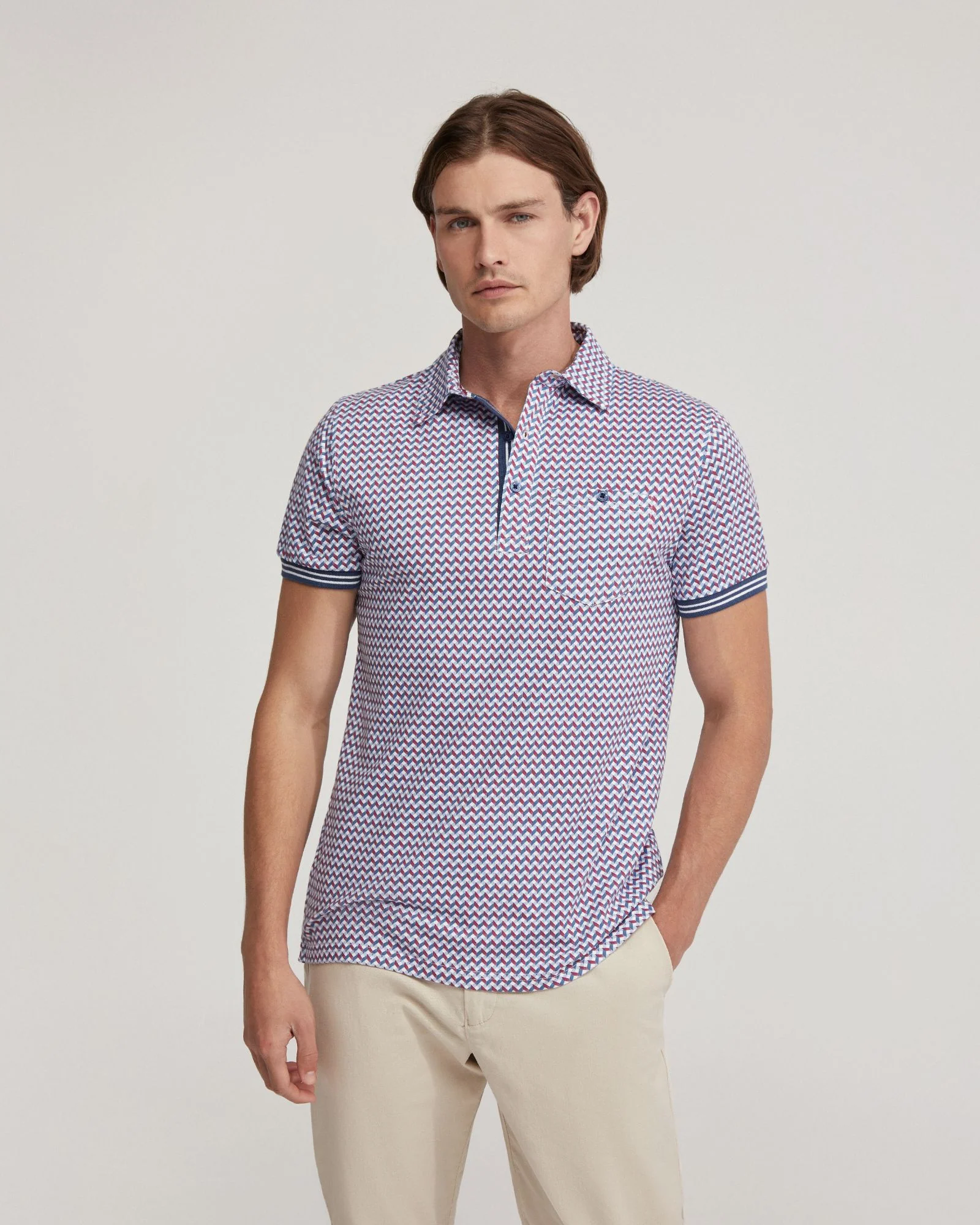 Milo Cotton Jersey Printed Polo - Image 11