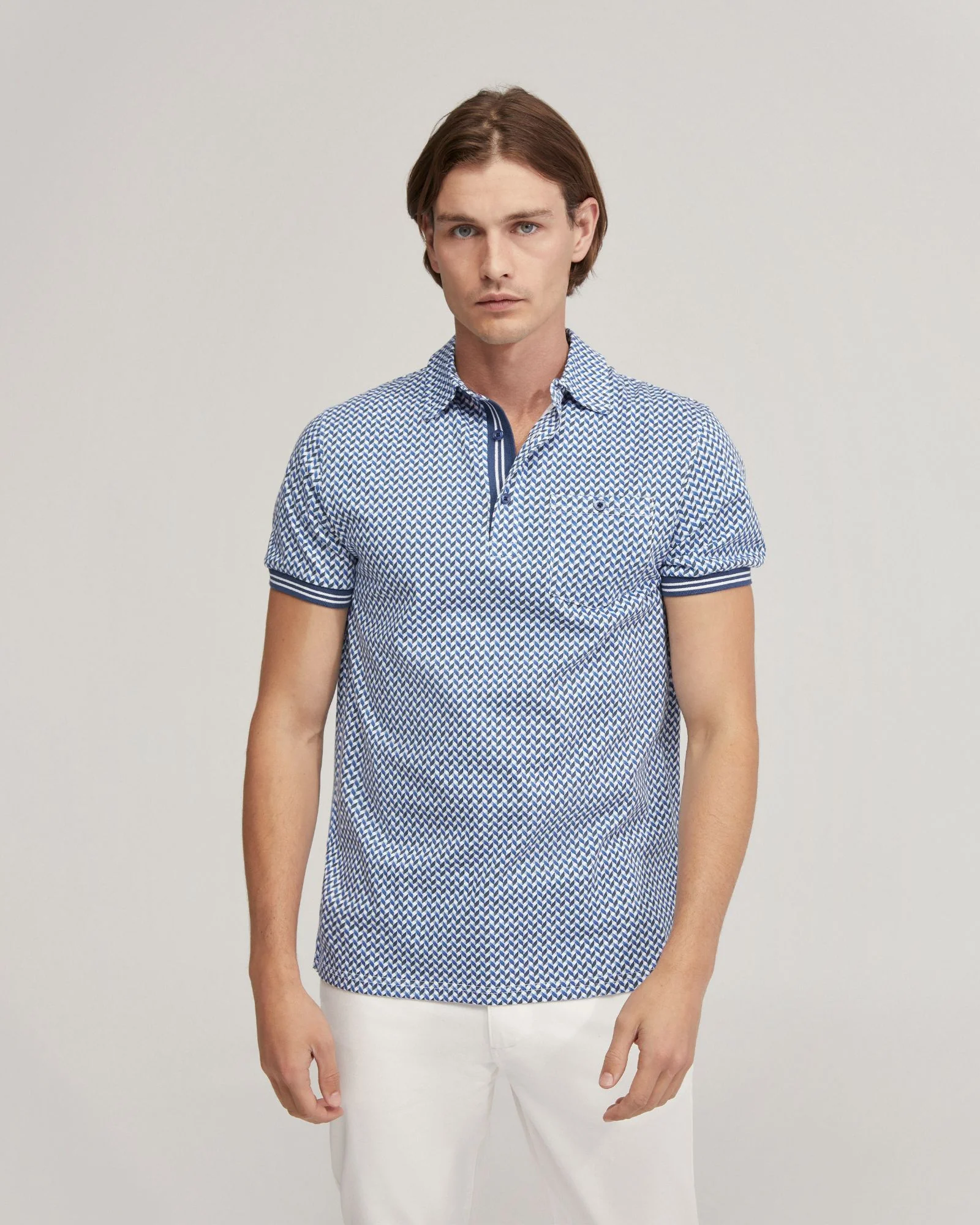 Milo Cotton Jersey Printed Polo - Image 5