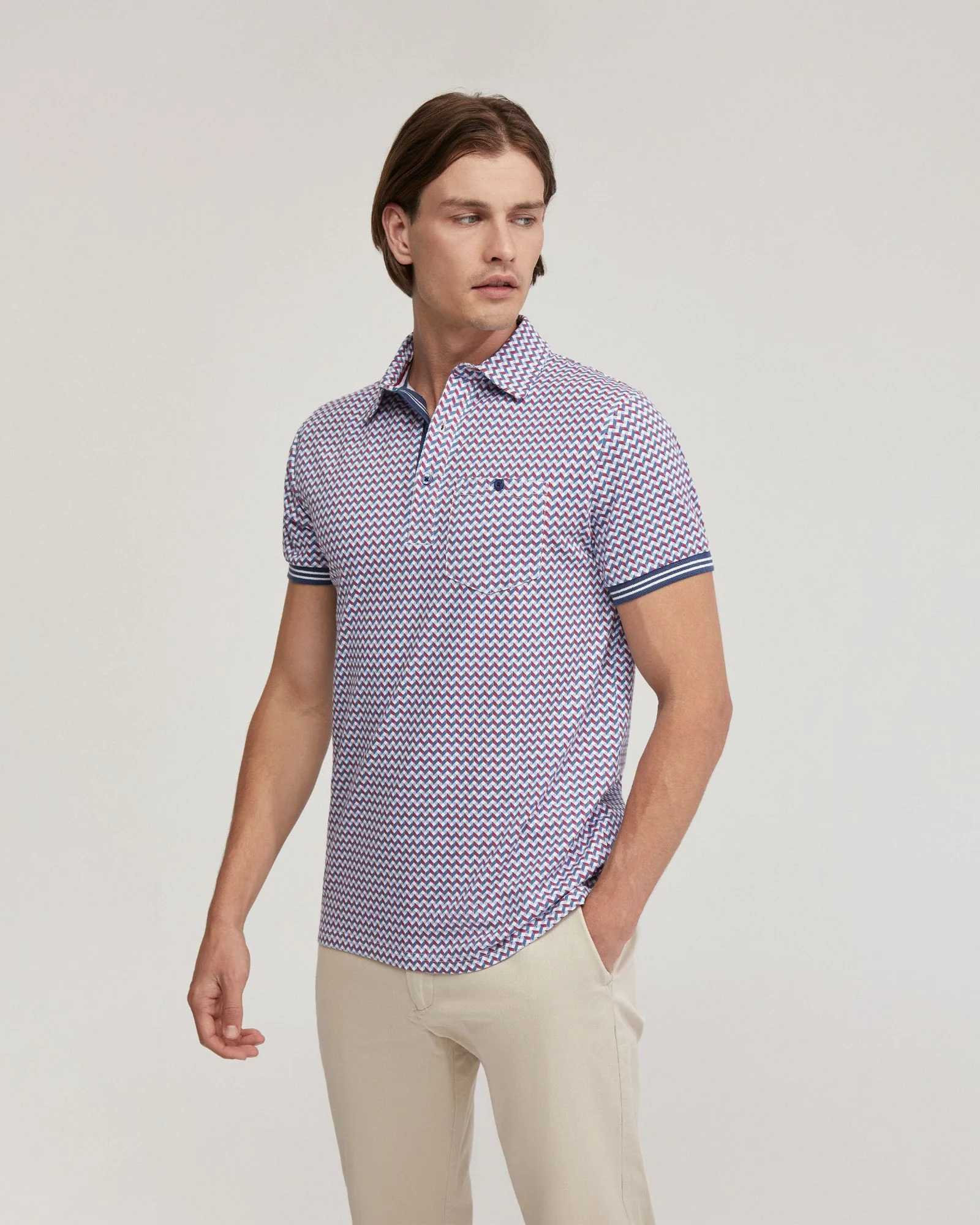 Milo Cotton Jersey Printed Polo - Image 8