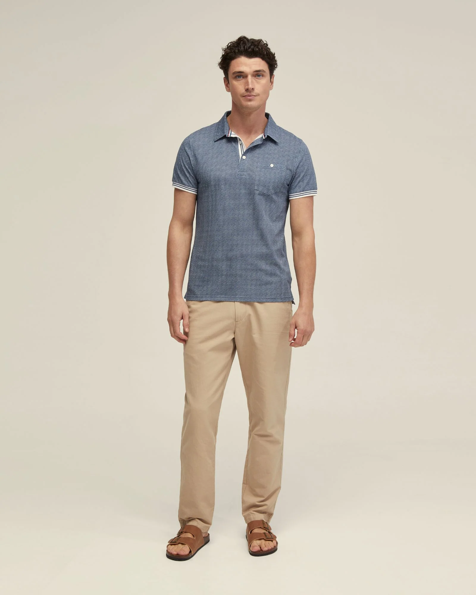 Milo Cotton Jersey Printed Polo