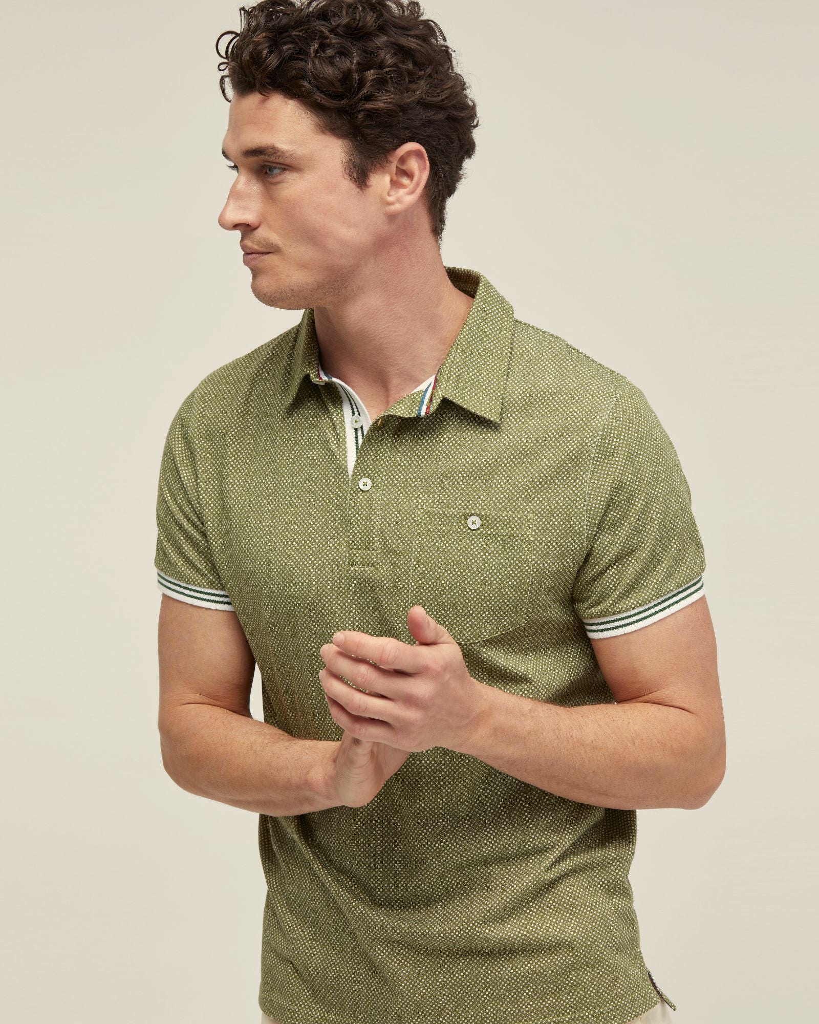 Milo Cotton Jersey Printed Polo - Image 10