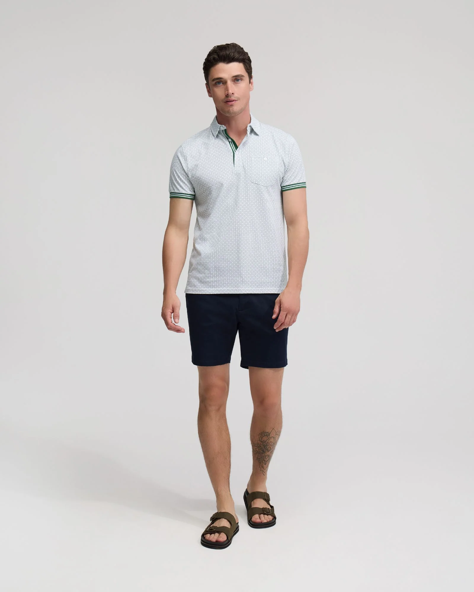 Milo Cotton Jersey Printed Polo