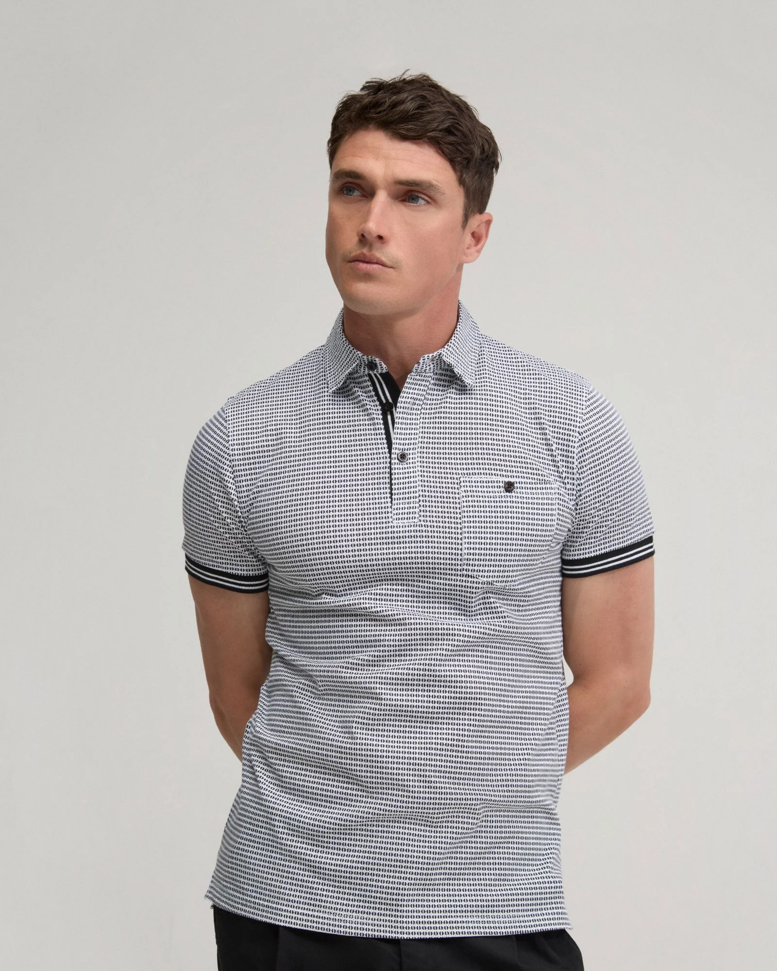 Milo Cotton Jersey Printed Polo - Image 10