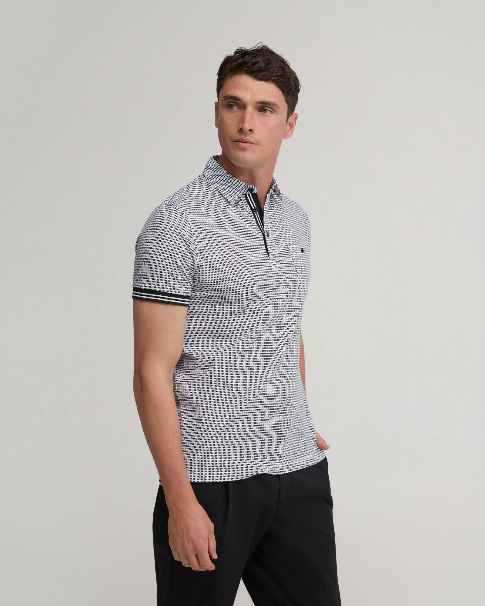 Milo Cotton Jersey Printed Polo - Image 8