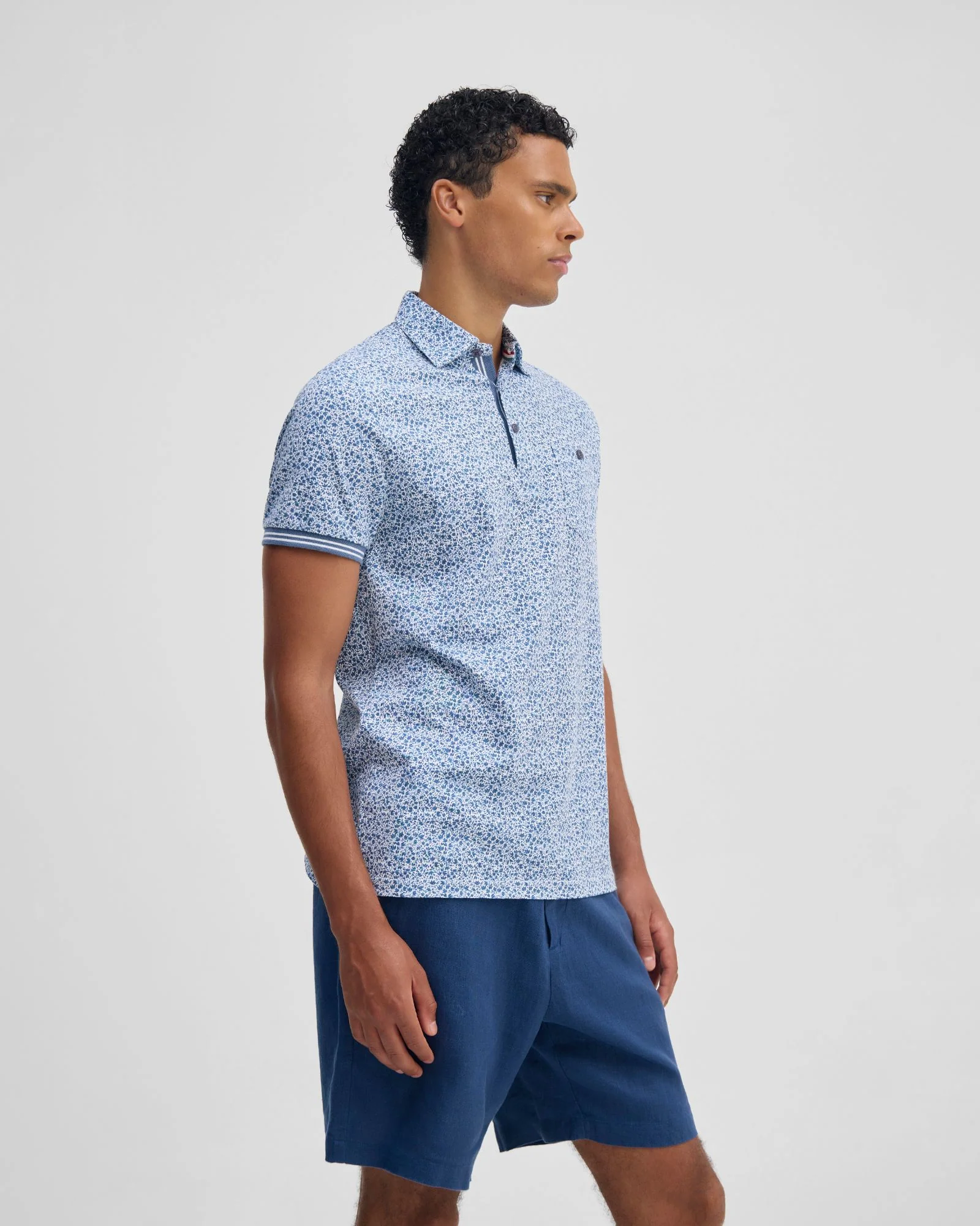 Milo Printed Jersey Polo - Image 3