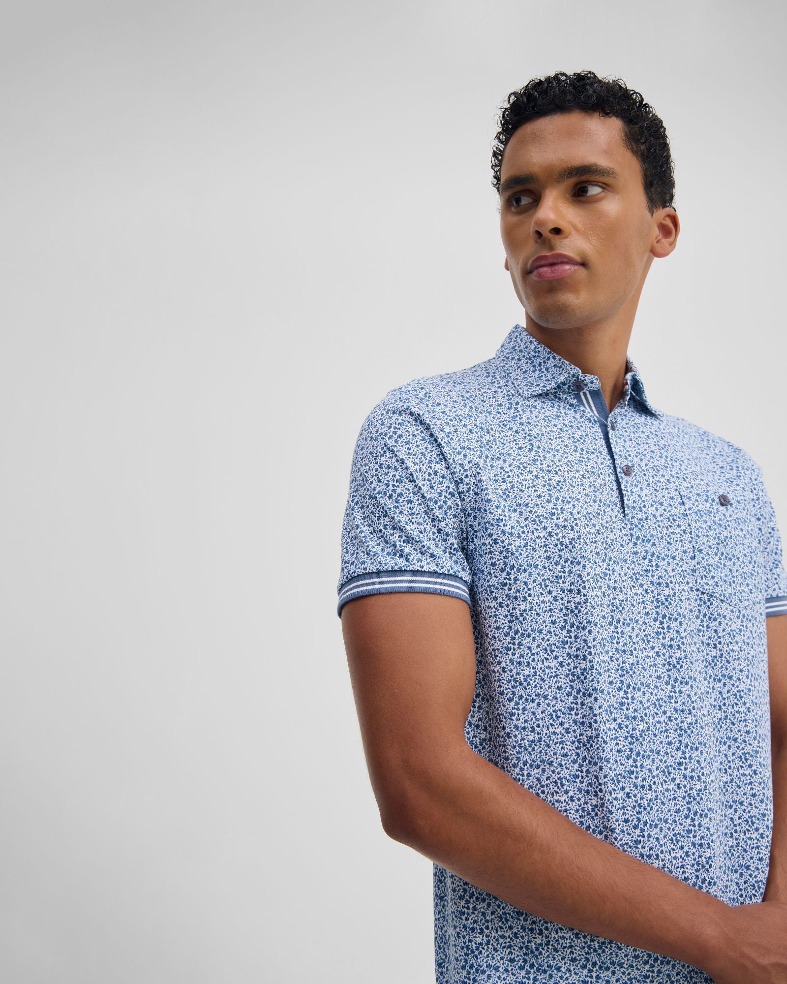 Milo Printed Jersey Polo - Image 5