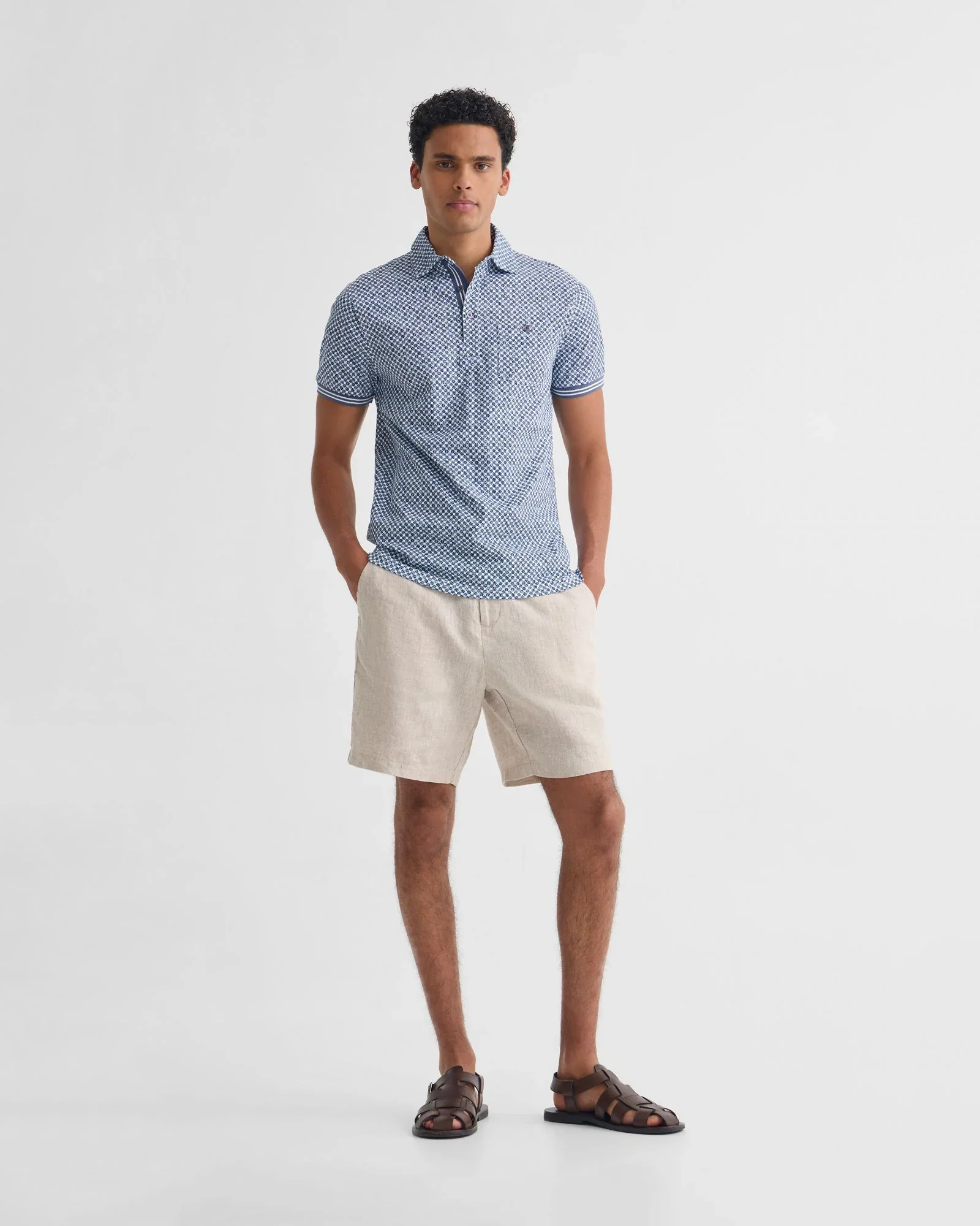 Milo Printed Jersey Polo With Pocket - Image 2