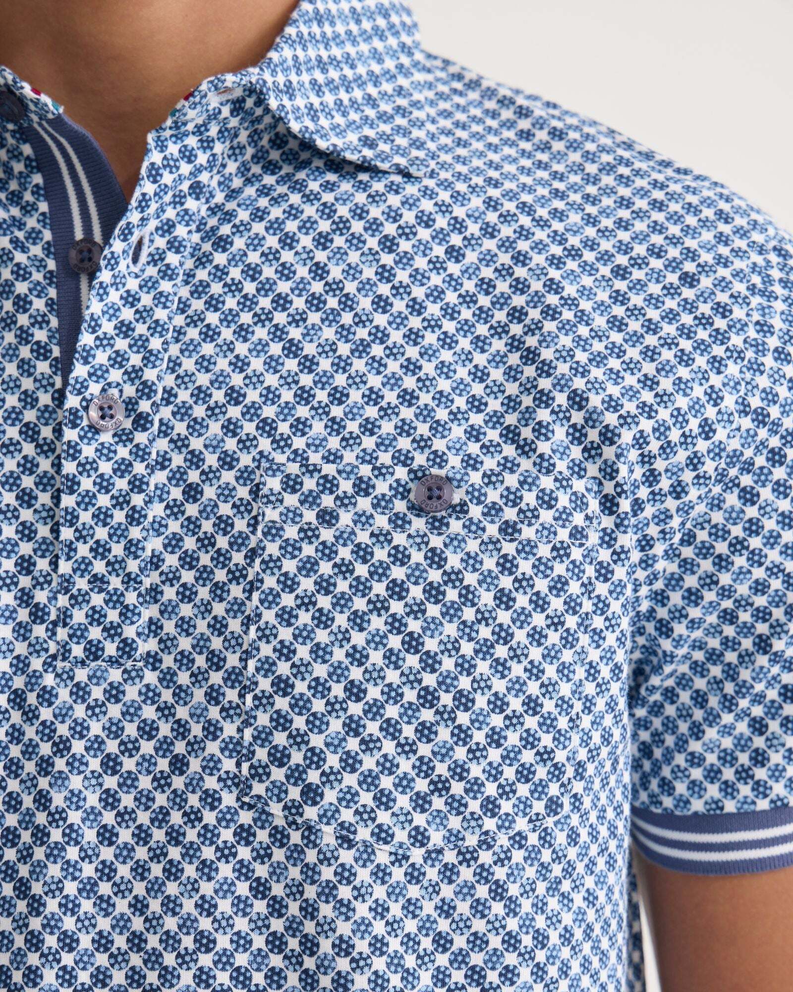Milo Printed Jersey Polo With Pocket - Image 7