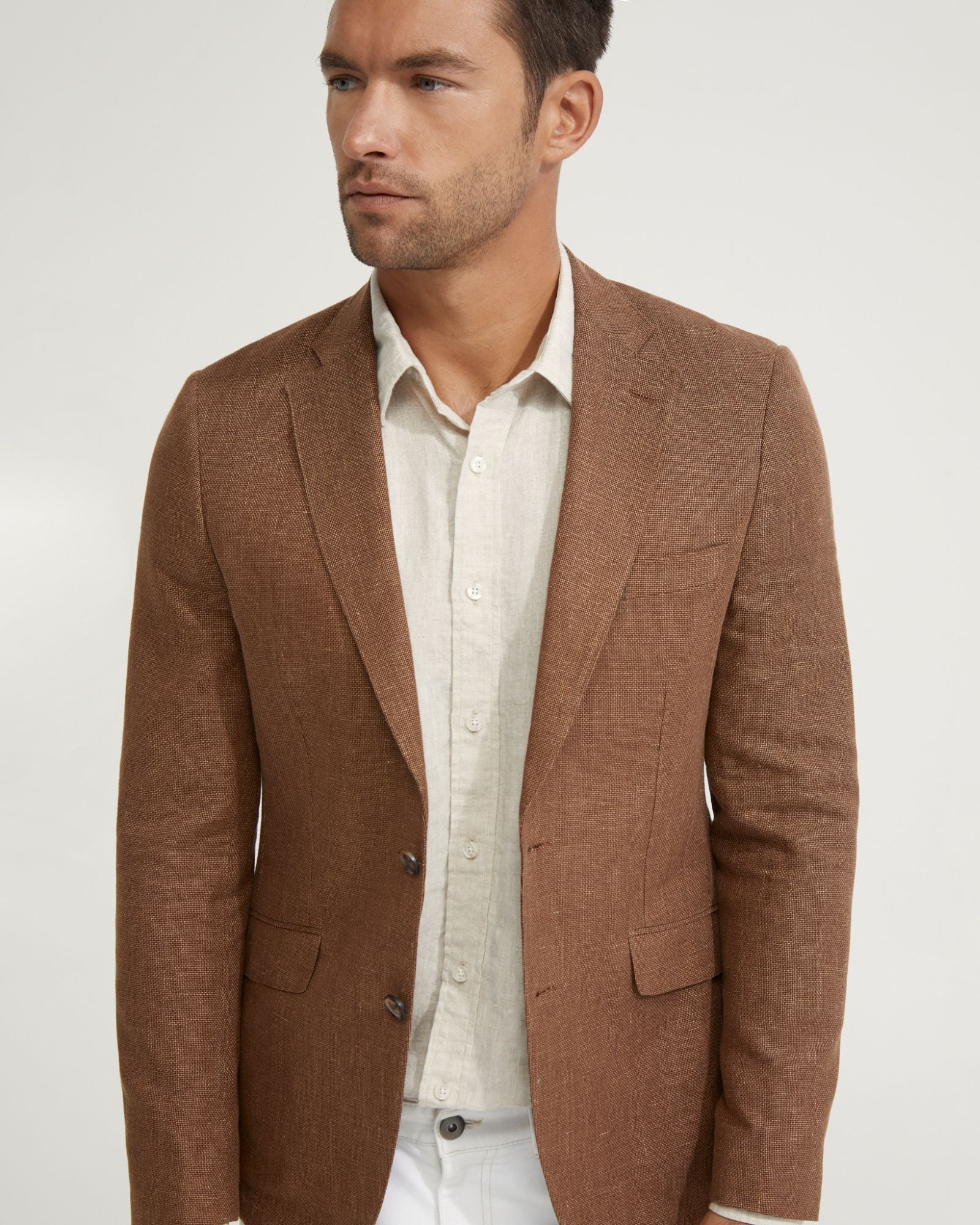 Milton Half Lined Linen Cotton Blzr - Image 10