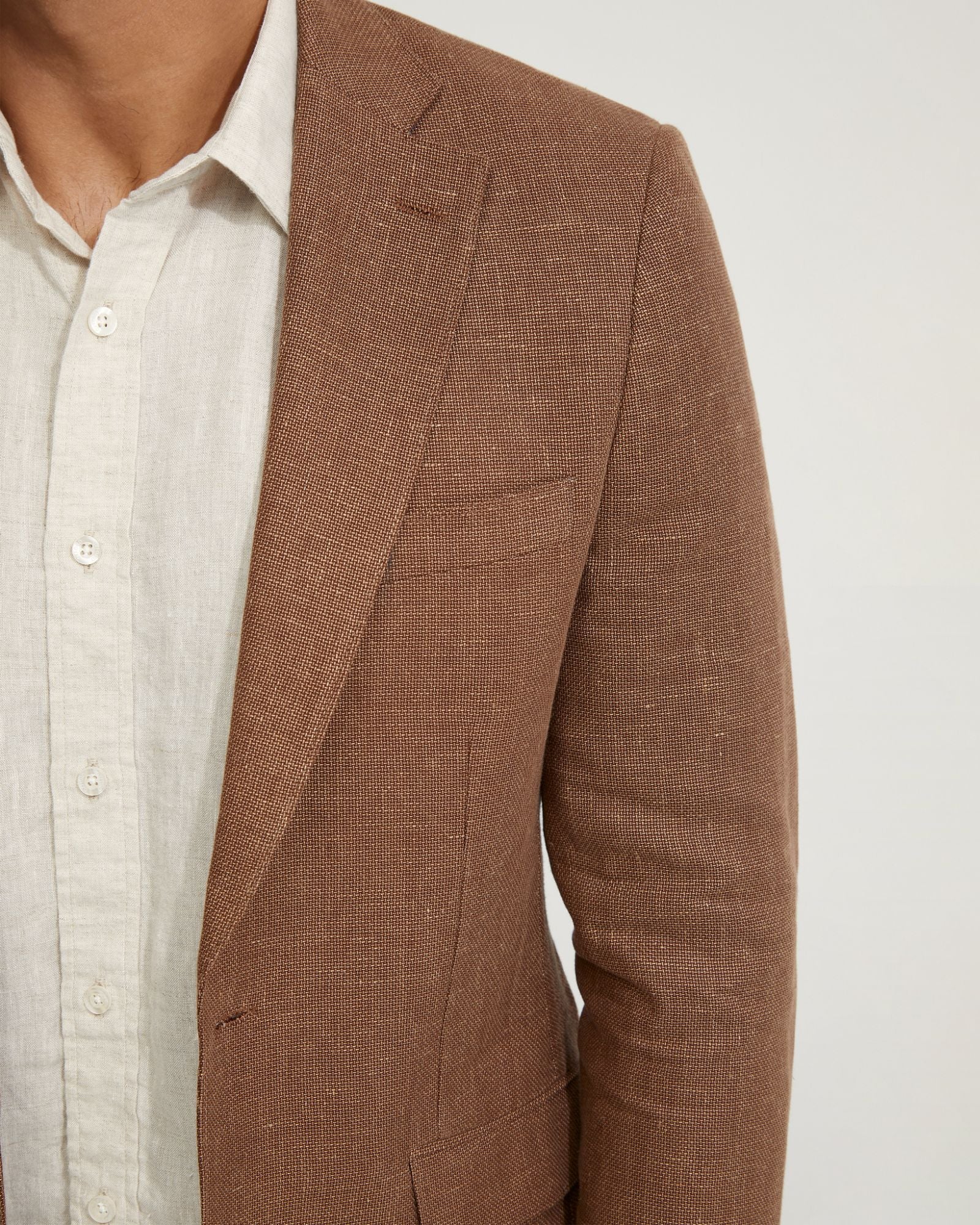 Milton Half Lined Linen Cotton Blzr - Image 12