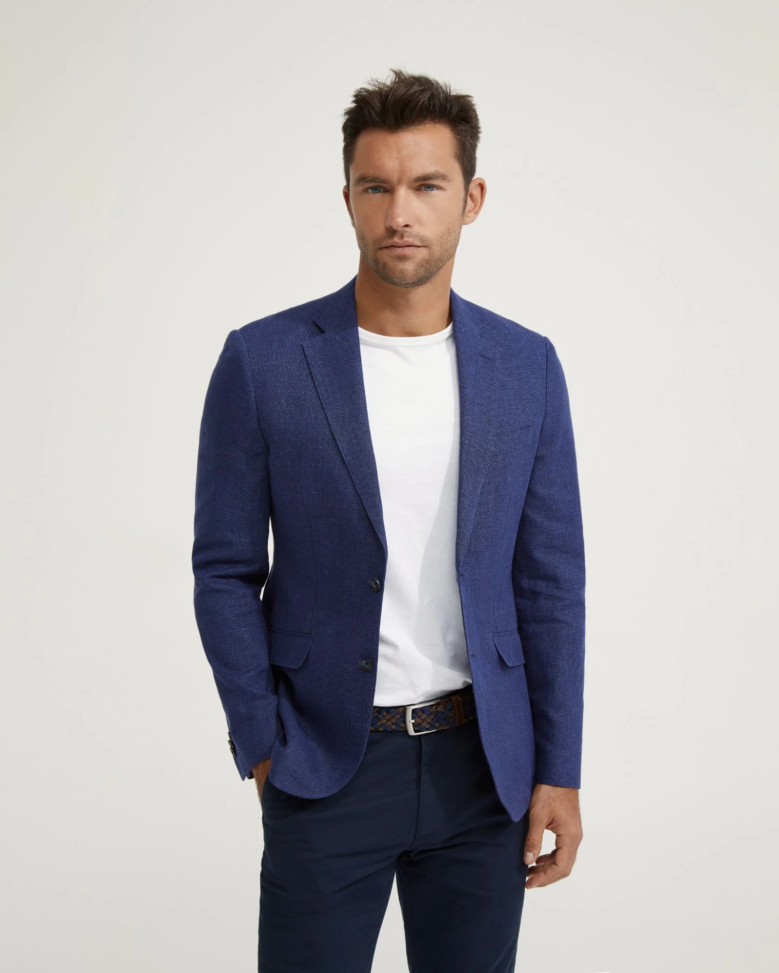 Milton Half Lined Linen Cotton Blzr - Image 5