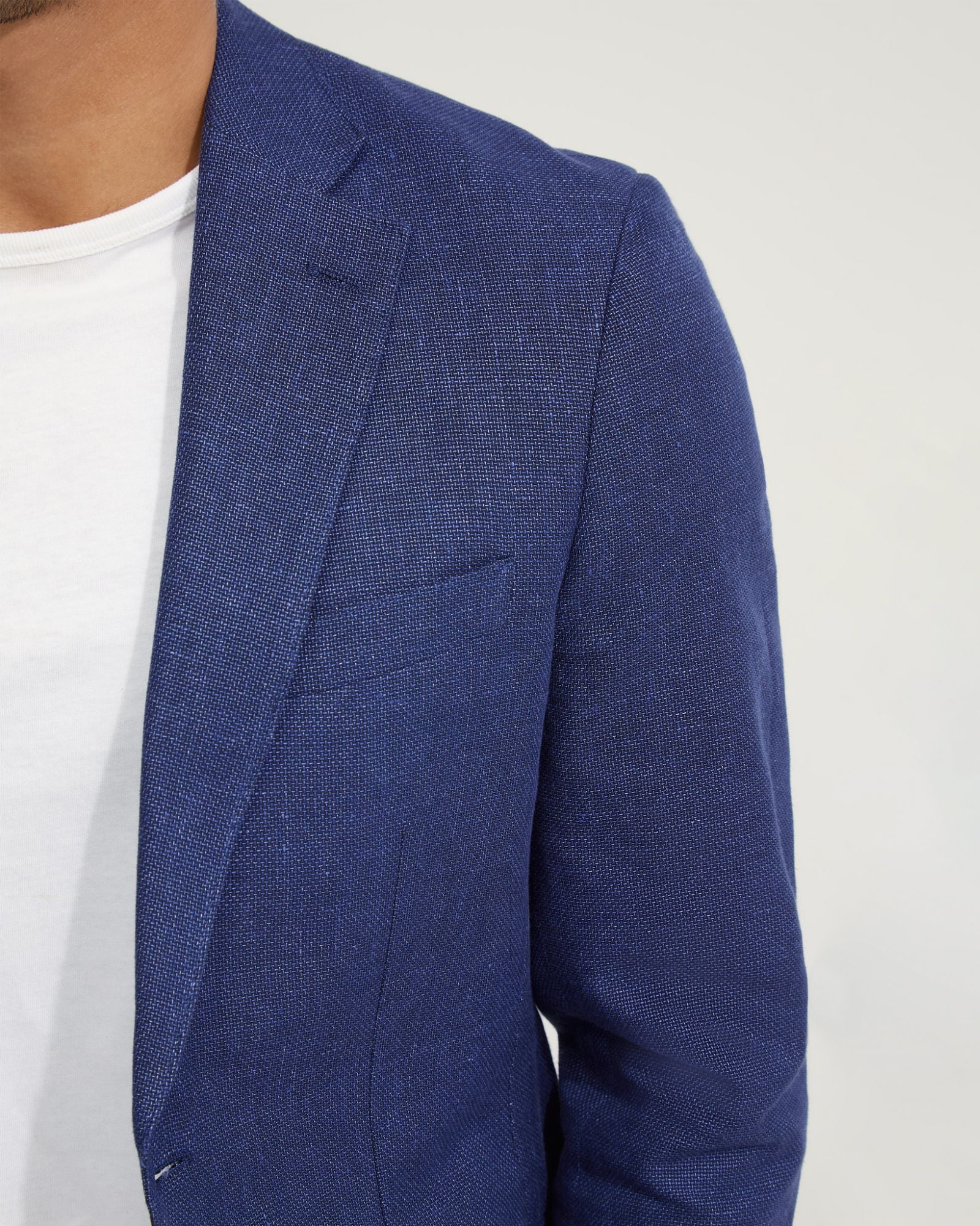 Milton Half Lined Linen Cotton Blzr - Image 6