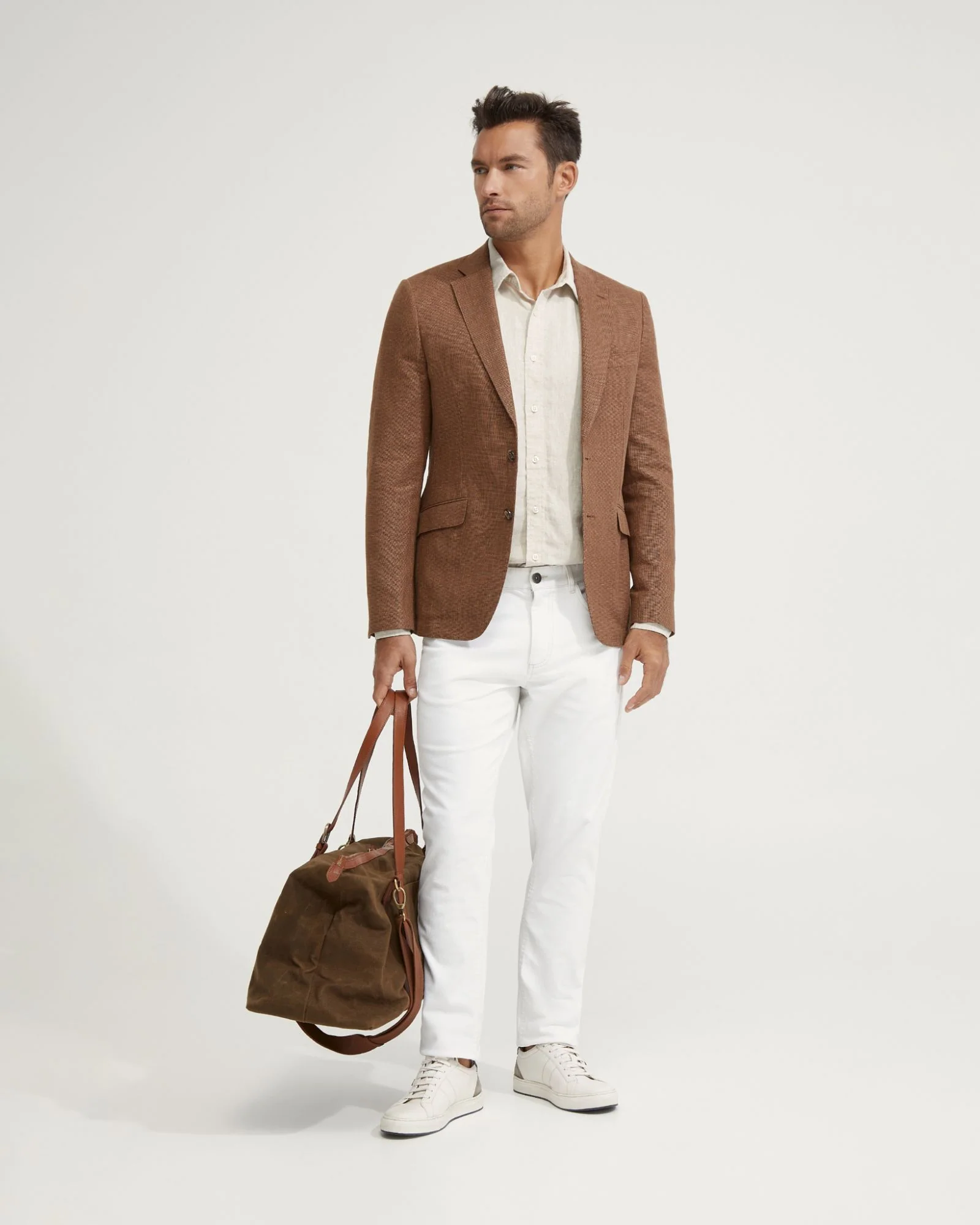 Milton Half Lined Linen Cotton Blzr - Image 7