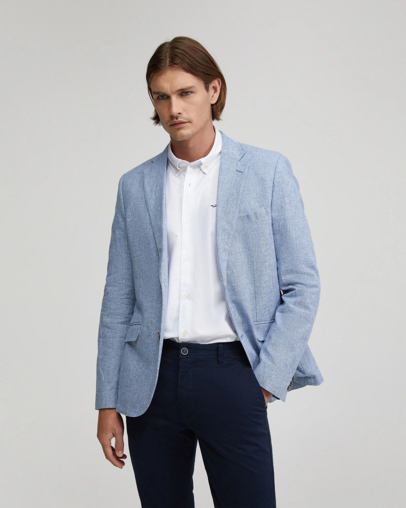 Milton Linen Blend Blazer - Image 5