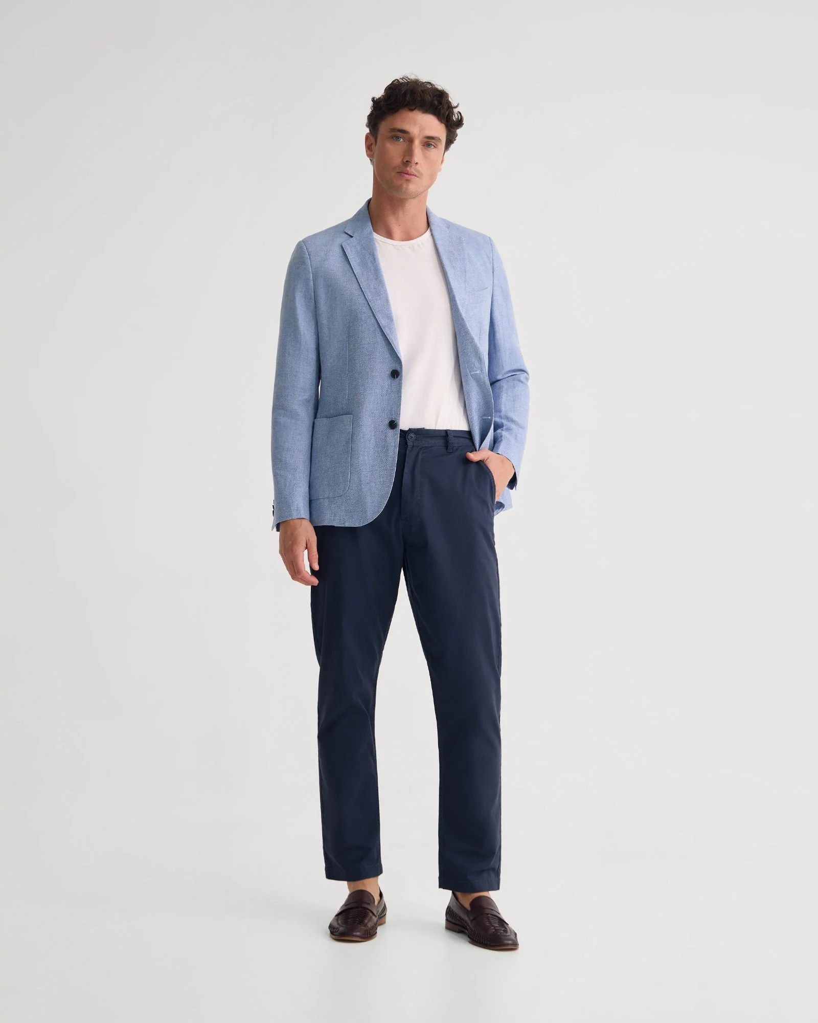 Milton Linen Blend Blazer - Image 7