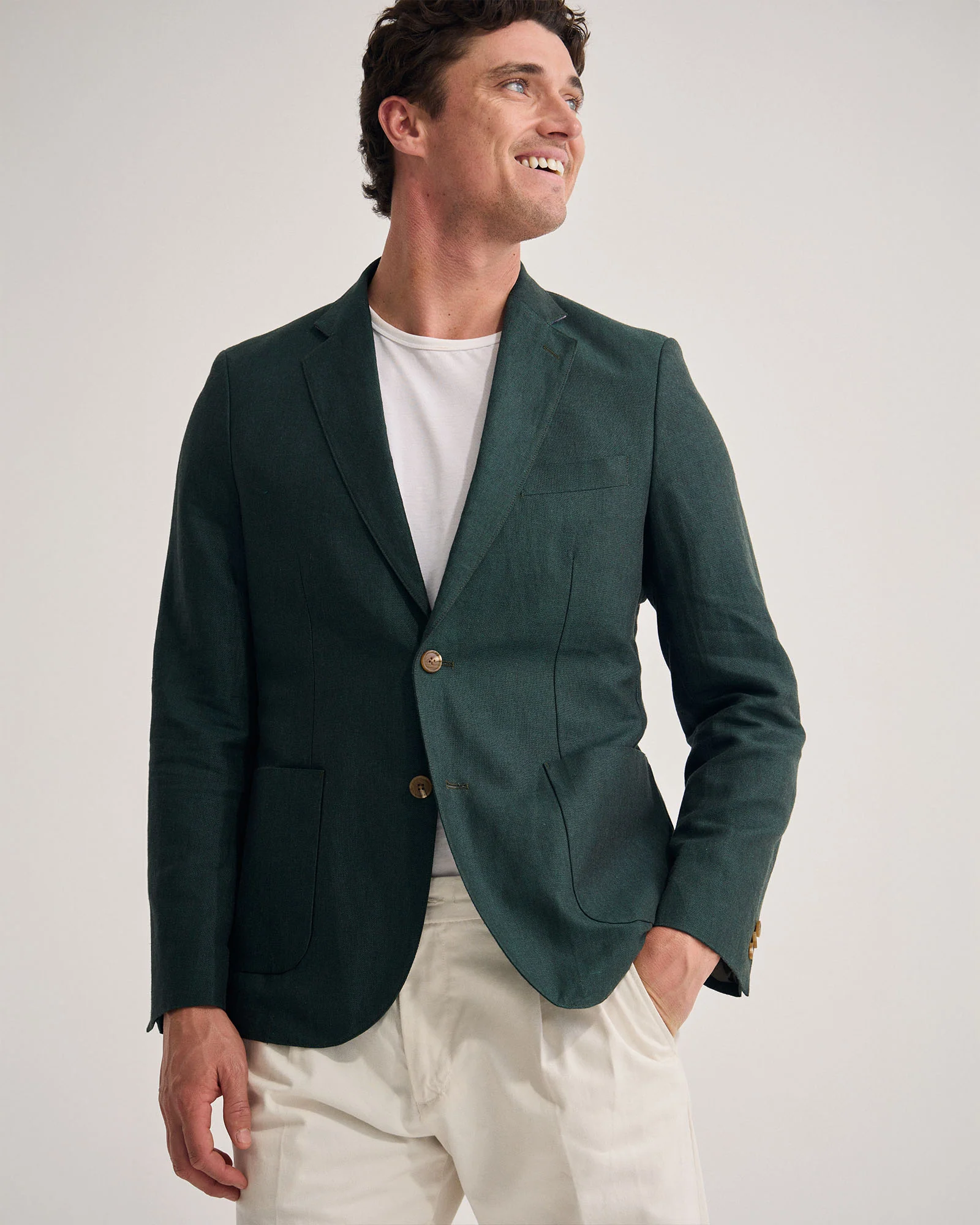 Milton Linen Blend Blazer - Image 8