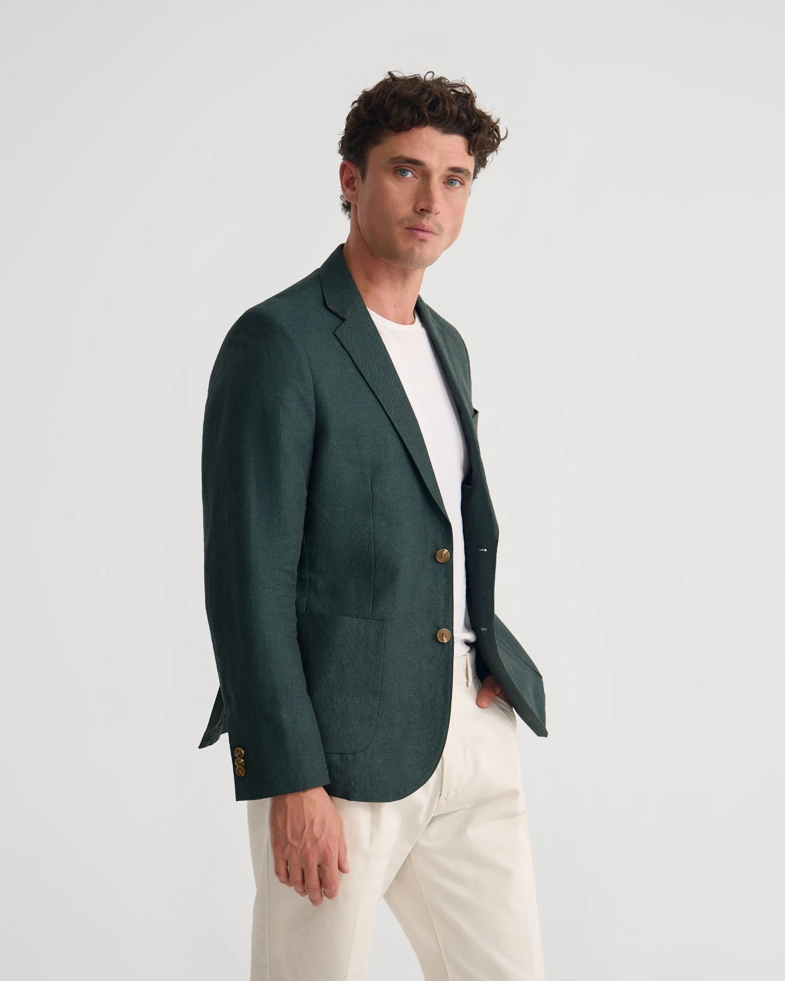 Milton Linen Blend Blazer - Image 9