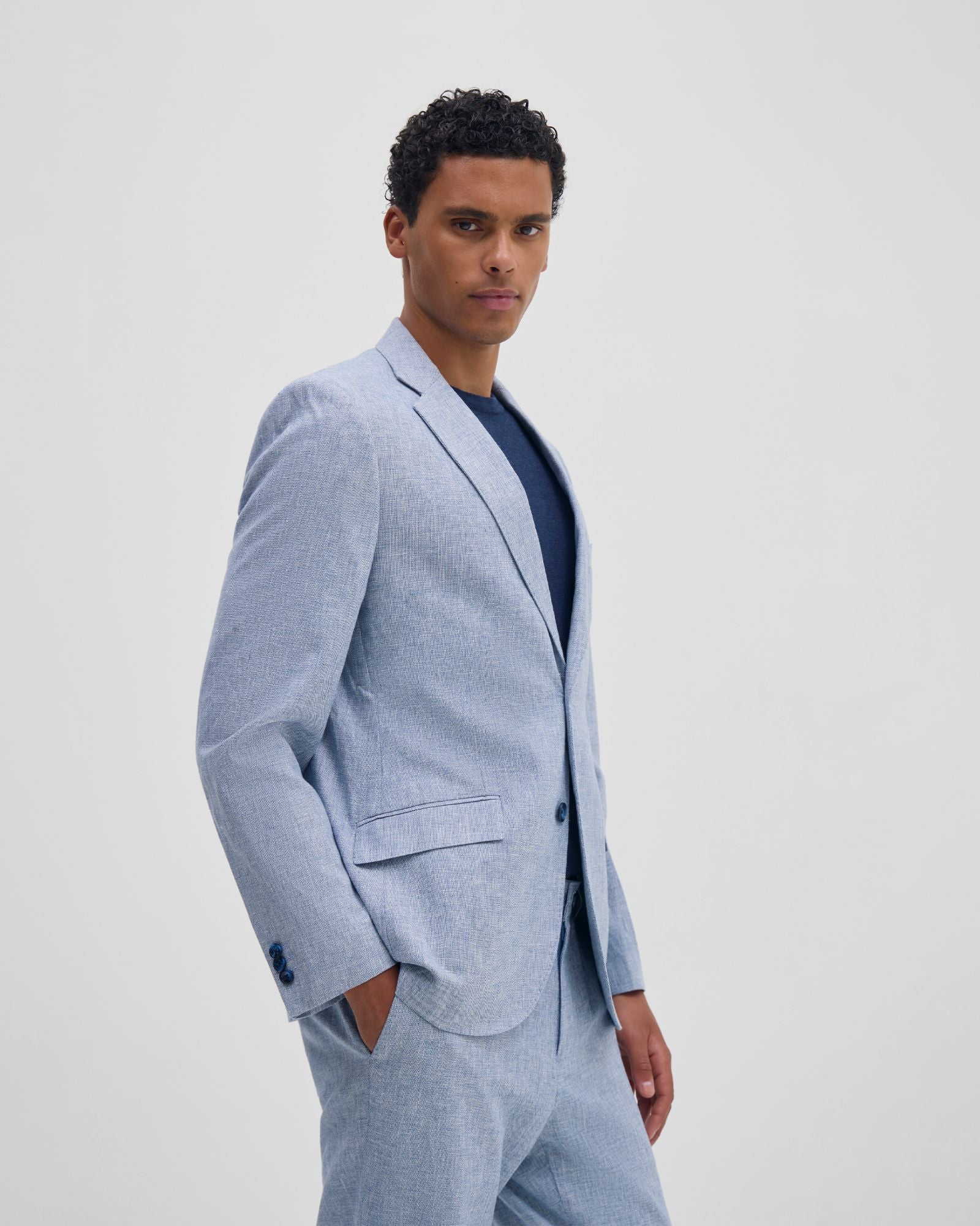 Milton Linen Blend Blazer - Image 3