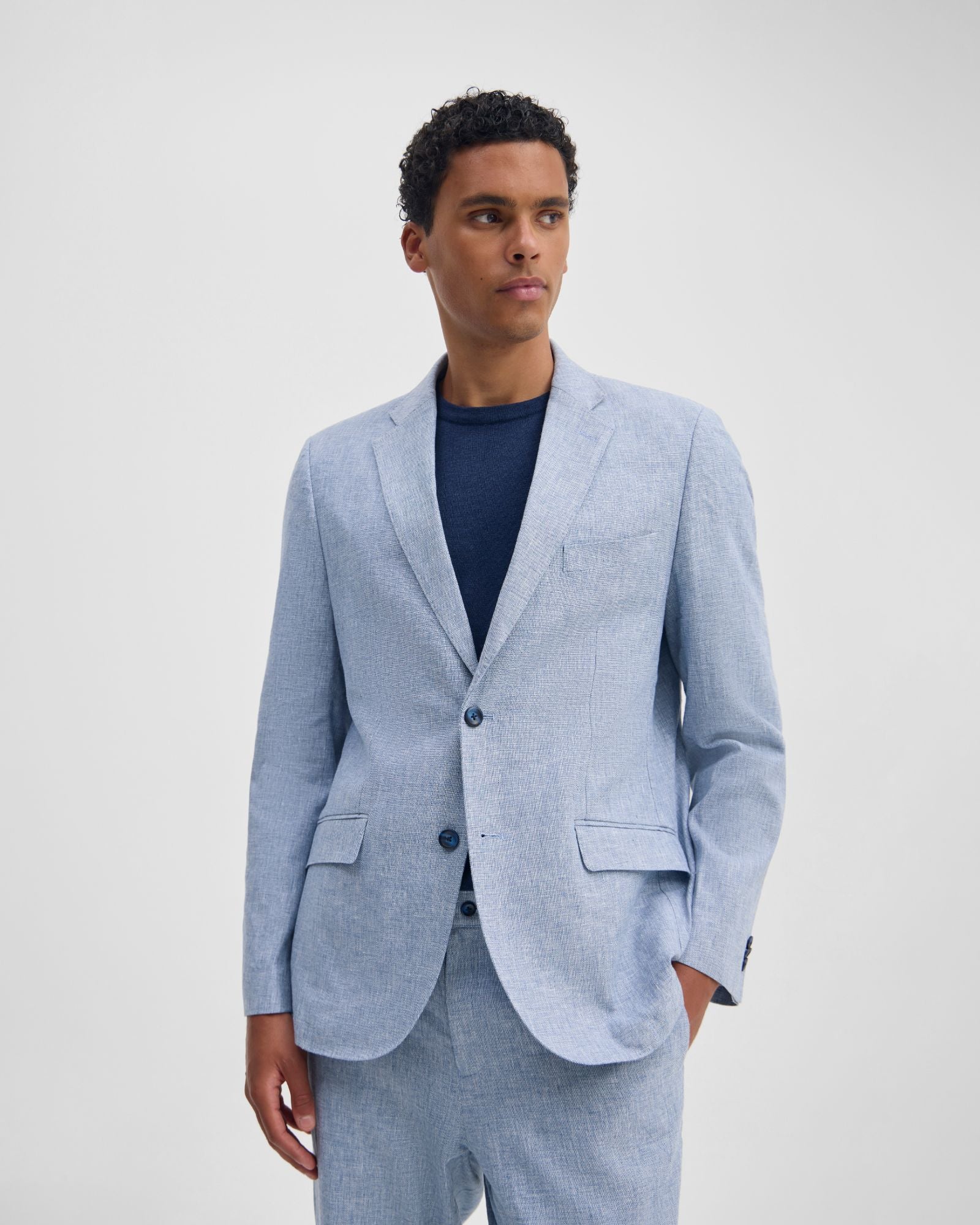 Milton Linen Blend Blazer - Image 5