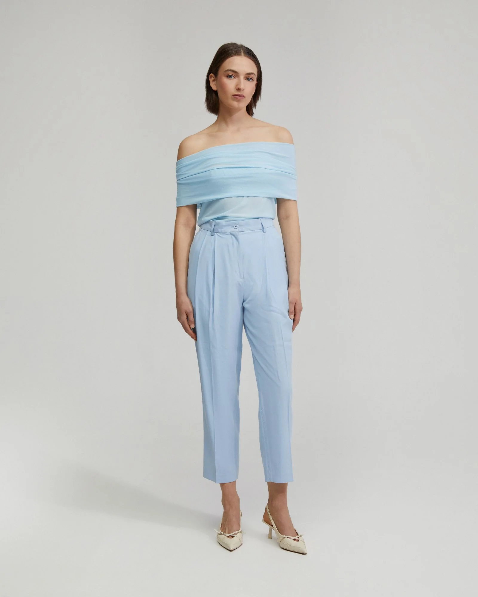 Nia Mesh Off-Shoulder Top - Image 2