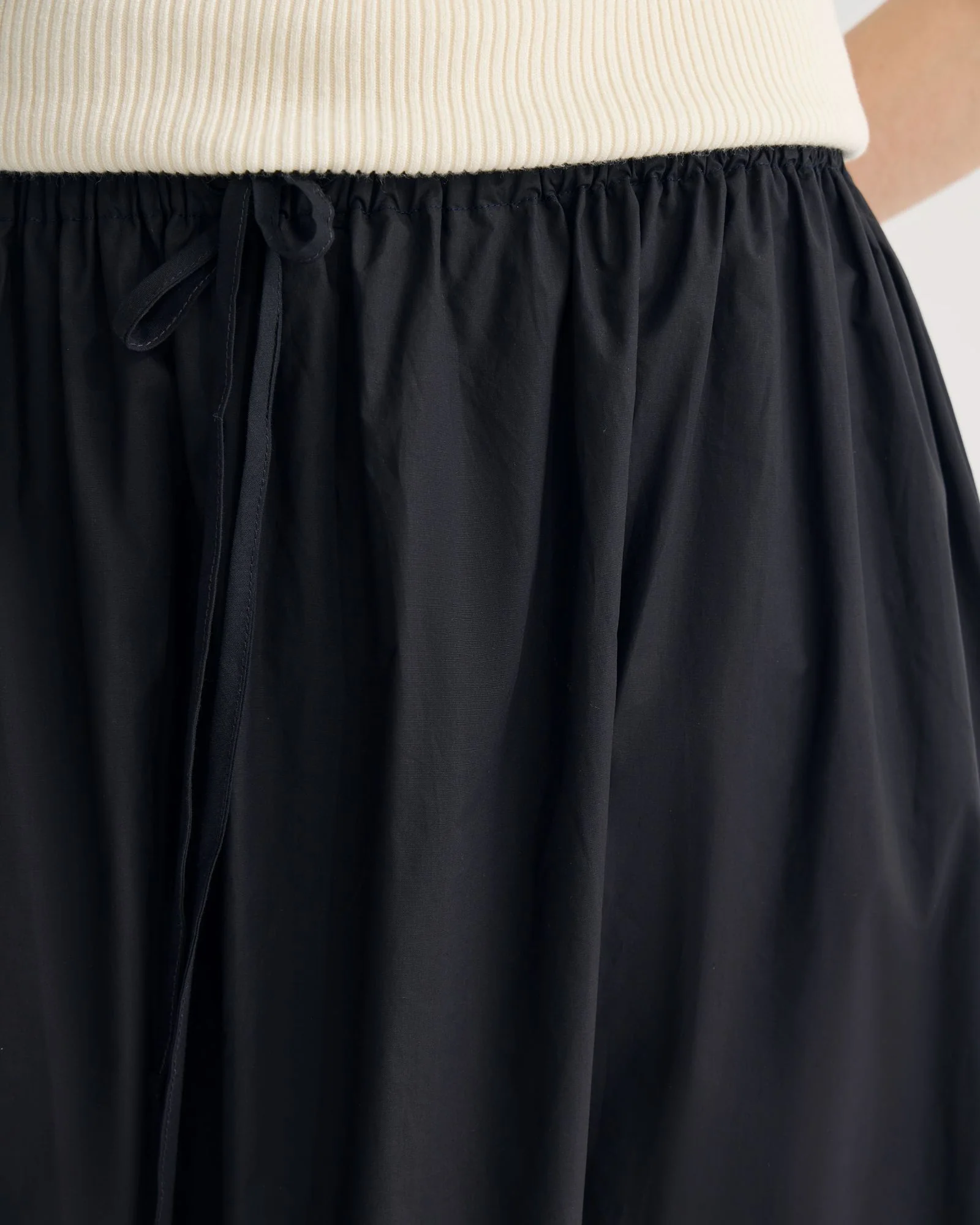 Olive Cotton Maxi Skirt - Image 6