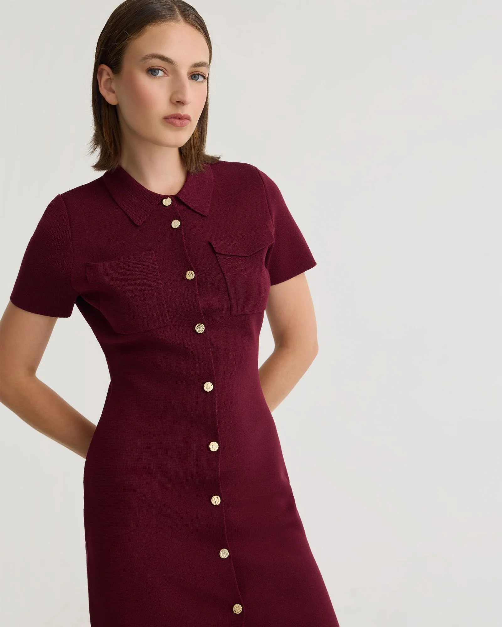 Olive Knitted Mini Dress - Image 12