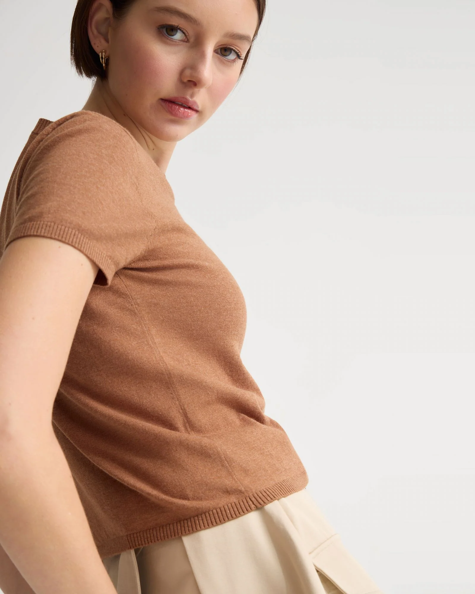 Olivia Crop Cashmere Knit - Image 14
