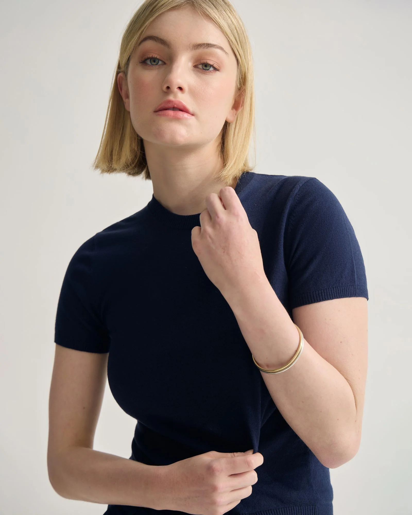Olivia Crop Cashmere Knit - Image 4
