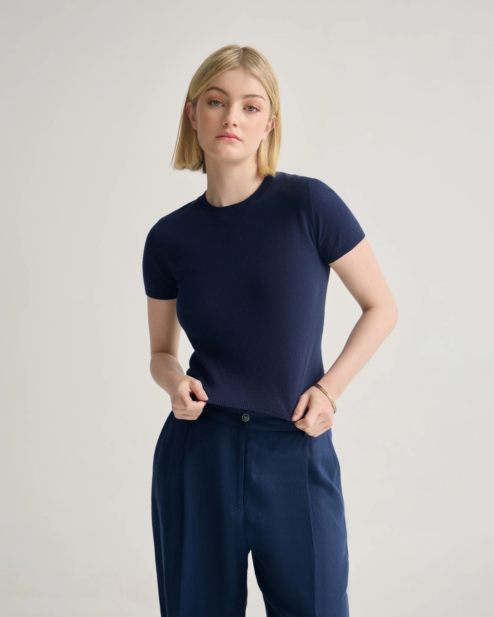 Olivia Crop Cashmere Knit - Image 5