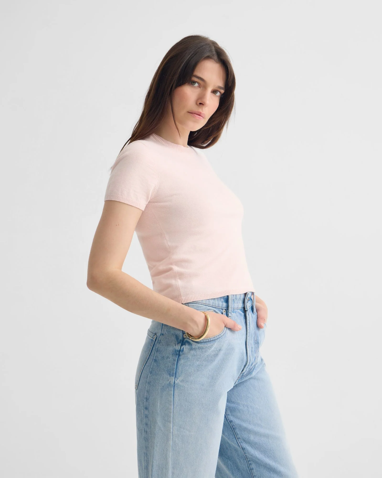Olivia Crop Cashmere Knit - Image 8