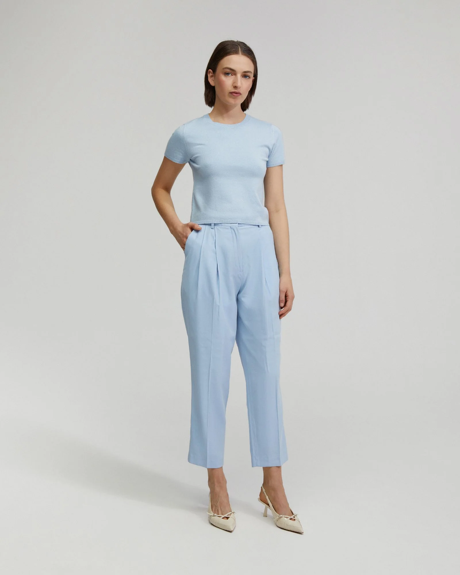 Olivia Crop Knit Top