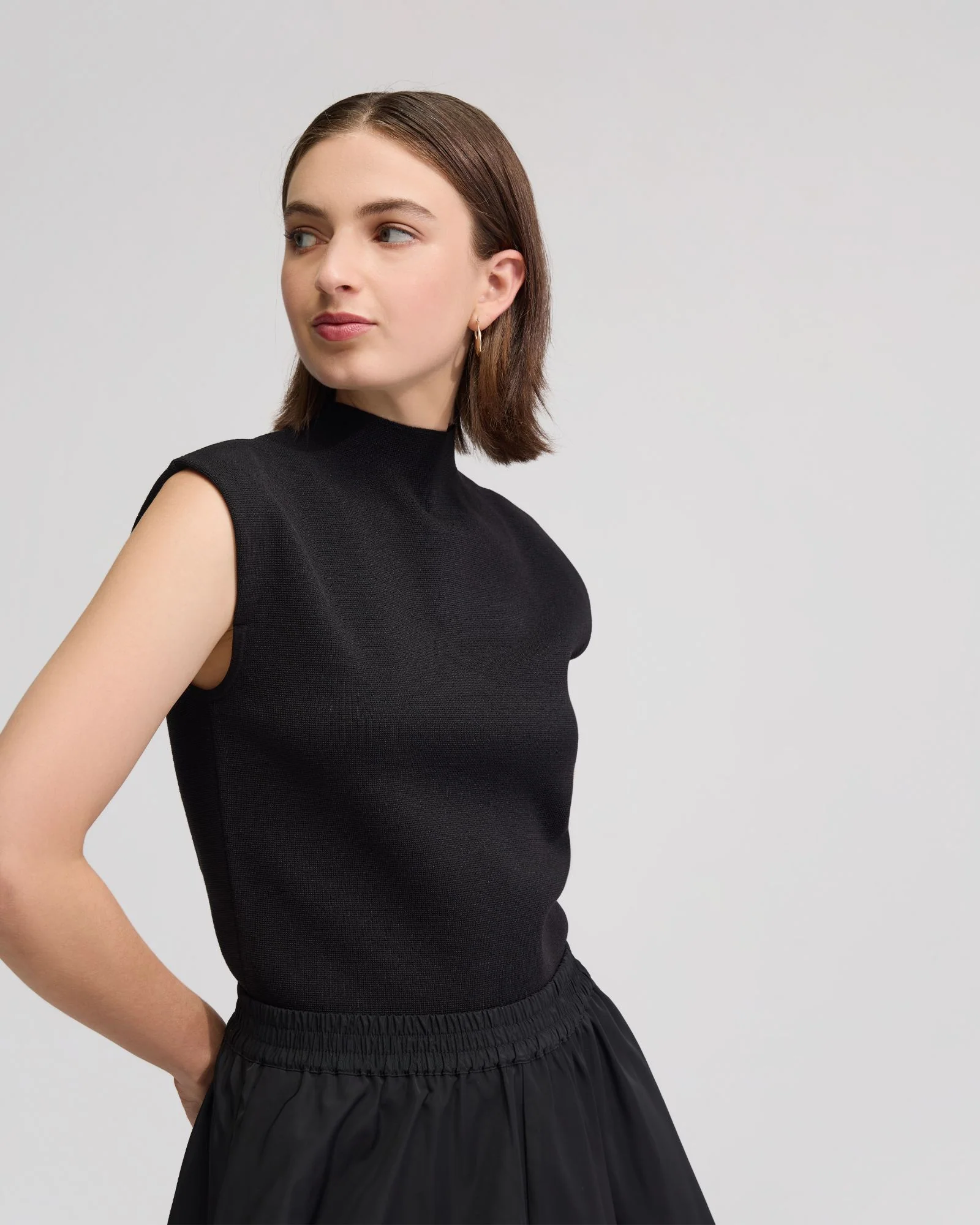 Pepper Knitted Funnel Collar Top - Image 4