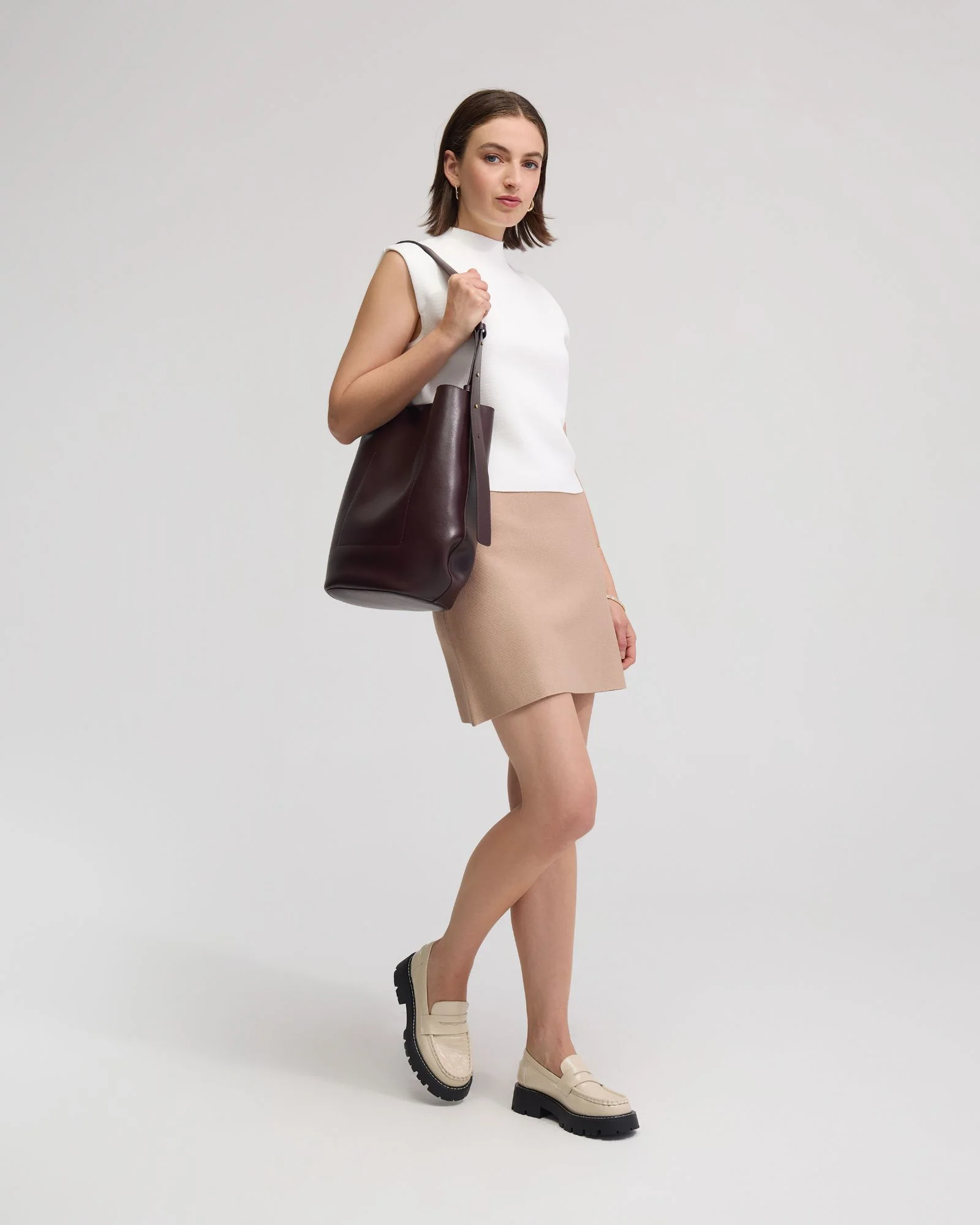 Pepper Knitted Funnel Collar Top - Image 7