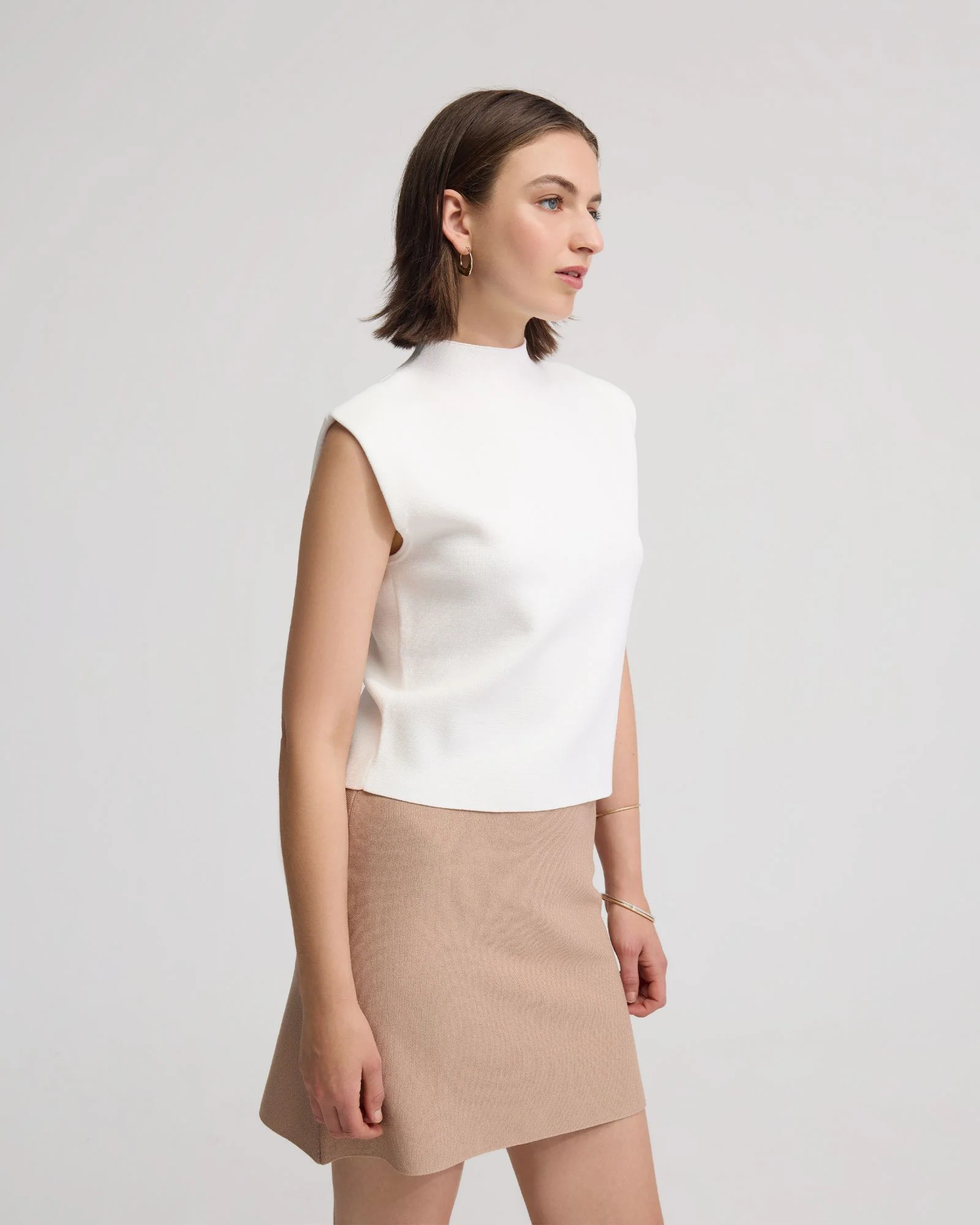Pepper Knitted Funnel Collar Top - Image 8