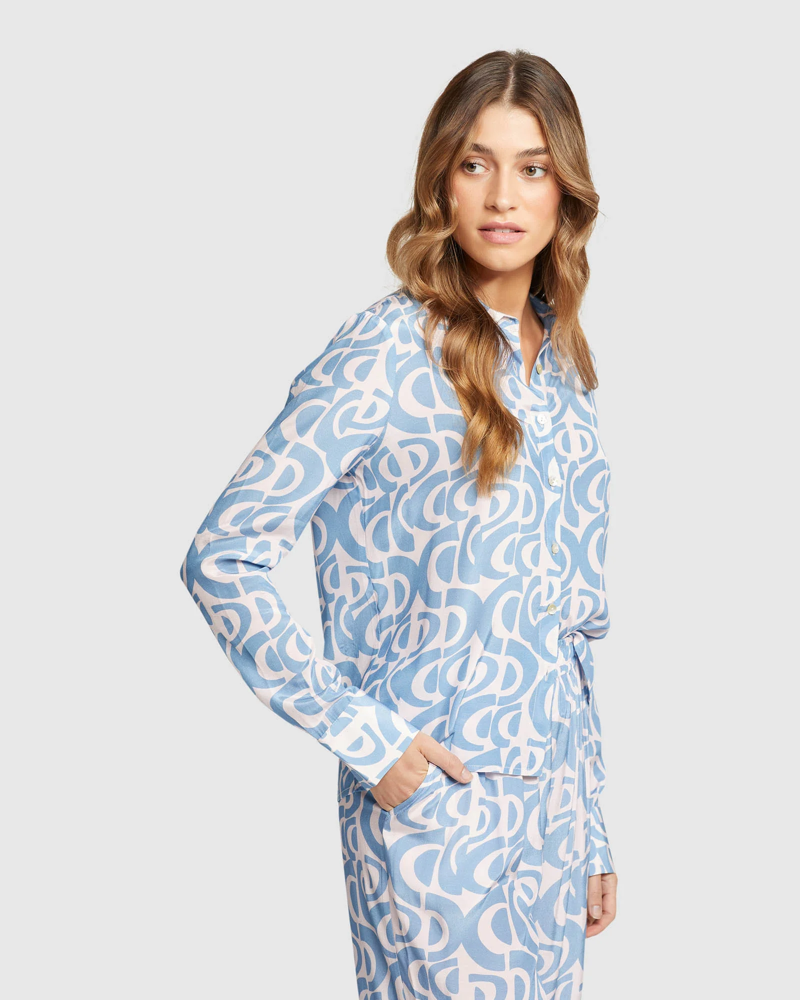 Poppy Geo Print Shirt - Image 2