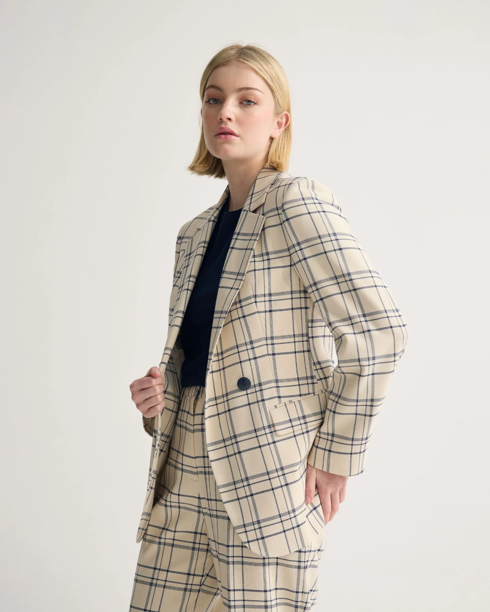 Raffi Checked Suit Jacket - Image 3