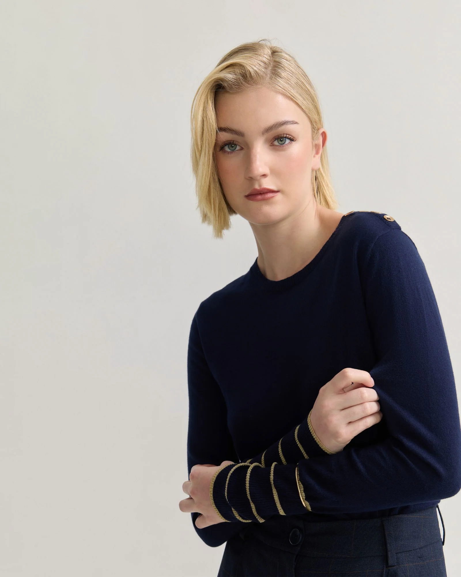Raven Metallic Stripe Knit - Image 3