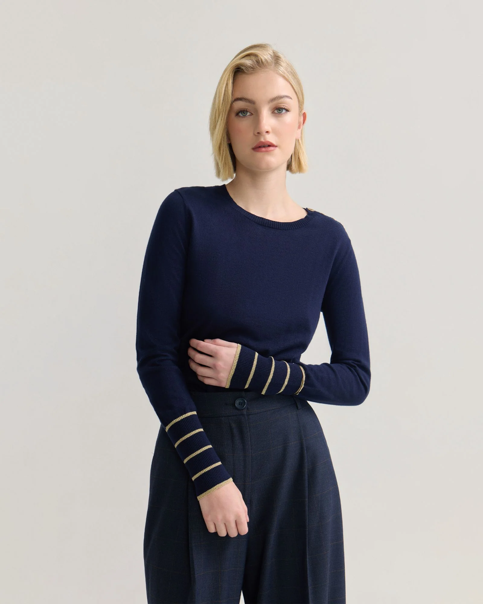 Raven Metallic Stripe Knit - Image 4