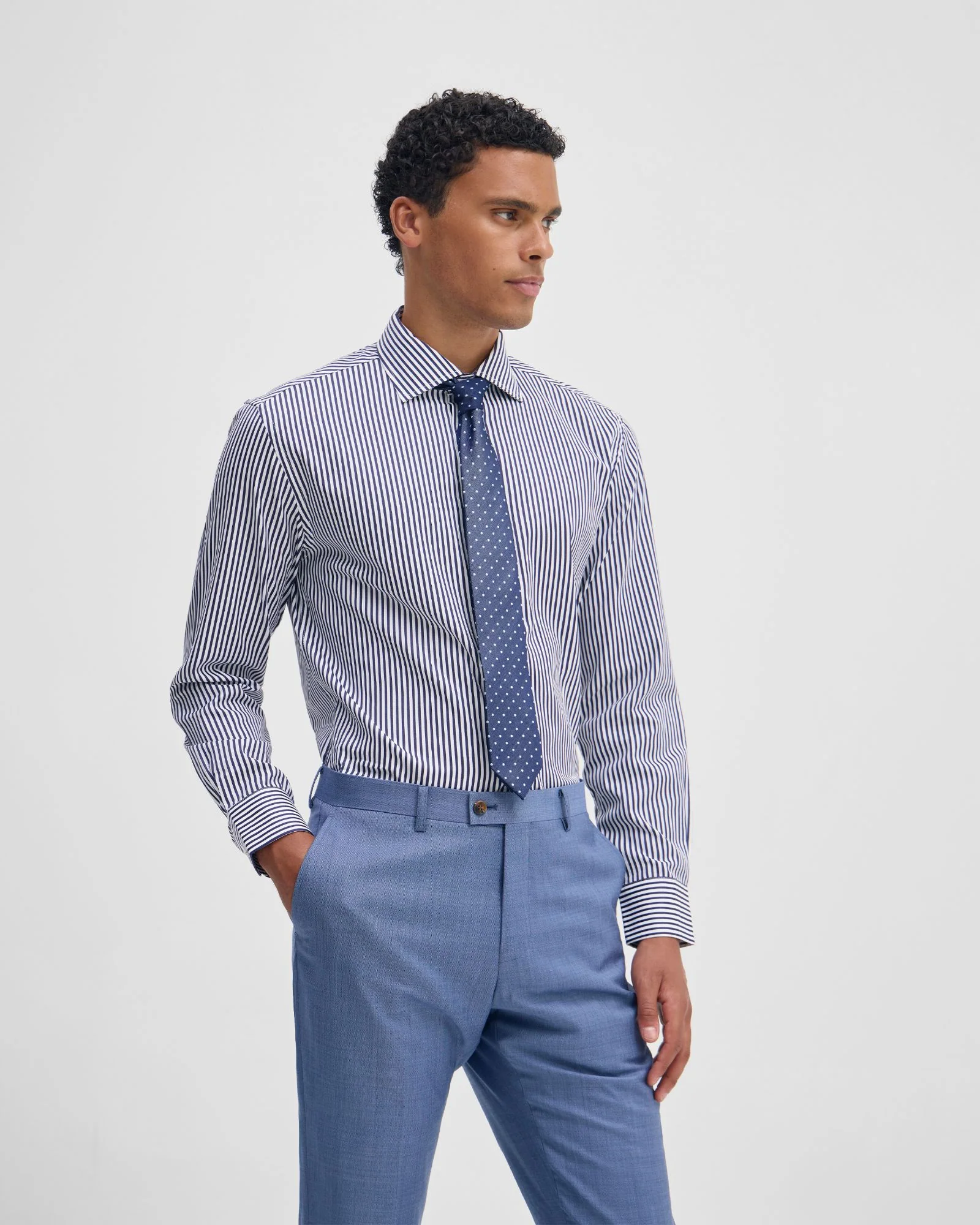 Regent Classic Fit Stripe Shirt - Image 10