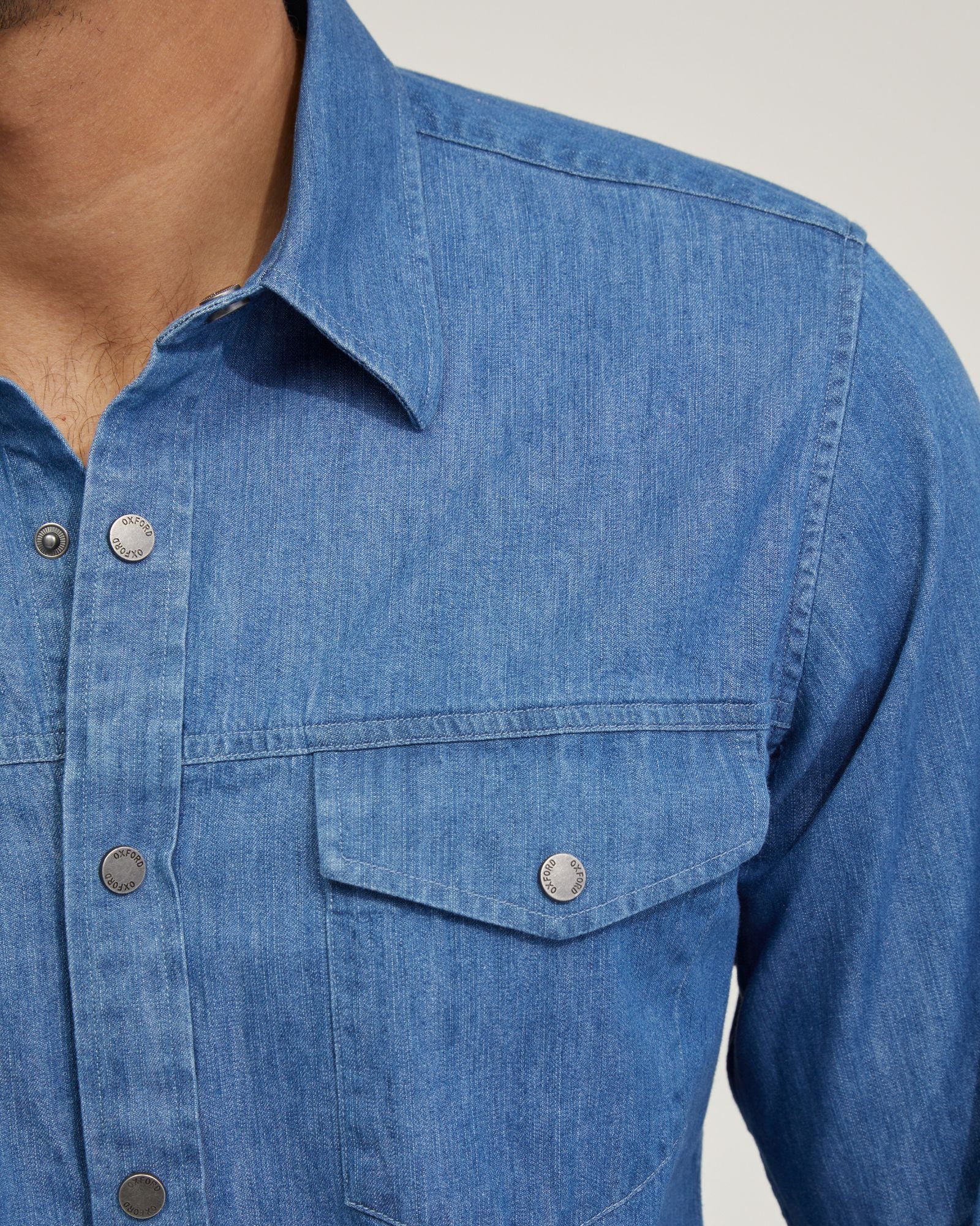 Regular Fit Denim Shirt - Image 6