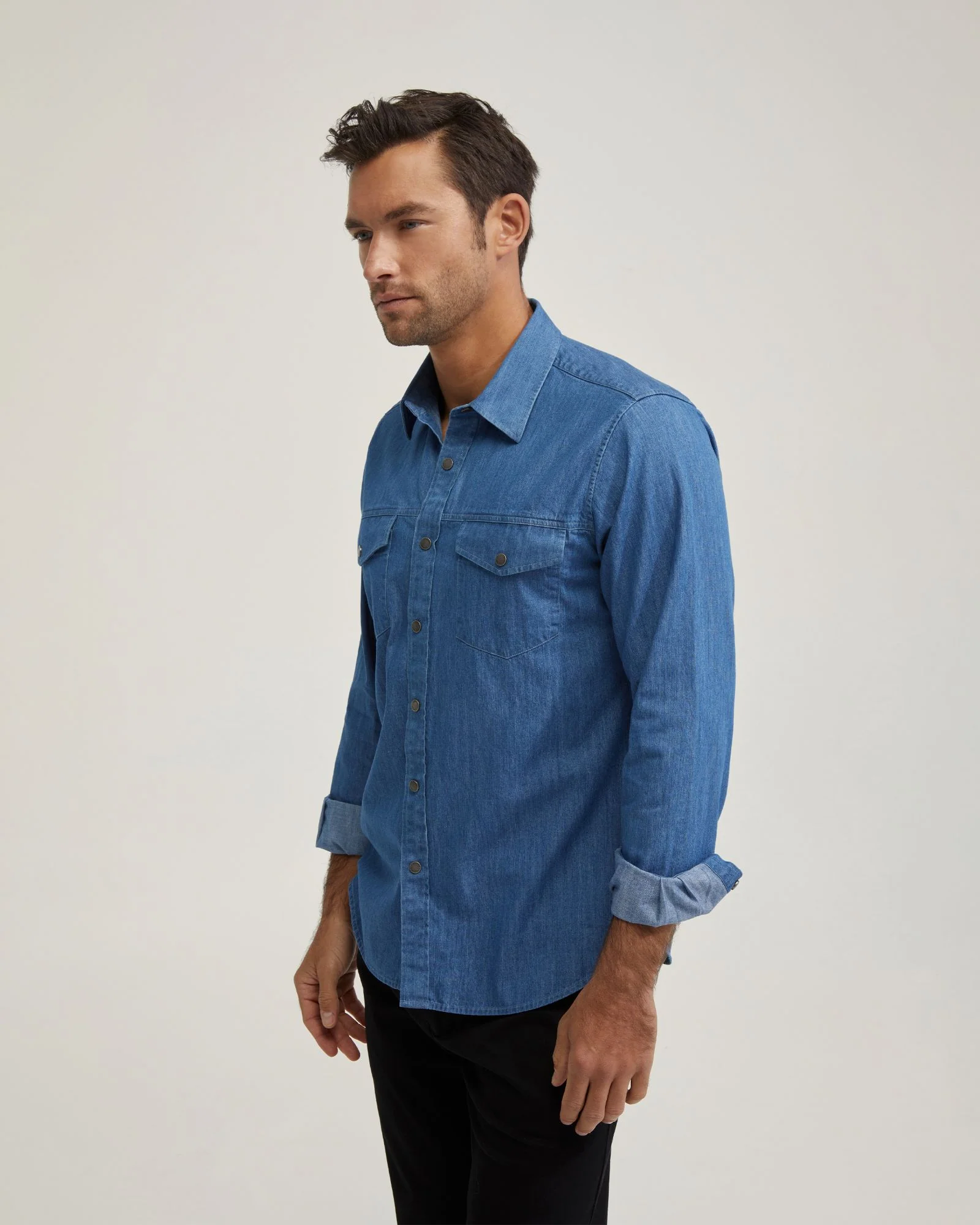 Regular Fit Denim Shirt - Image 7