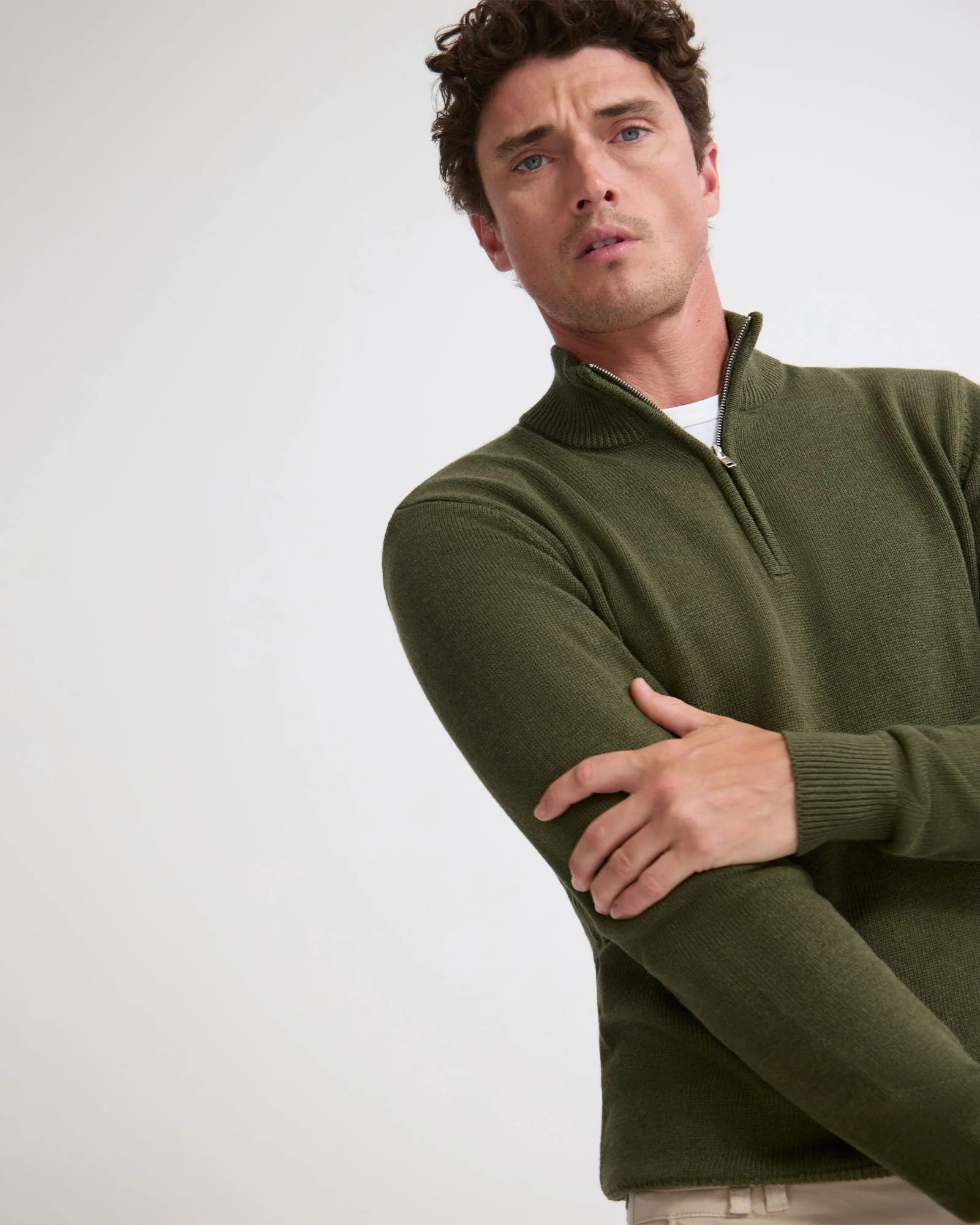 Robert Zip Neck Knit Pullover - Image 13