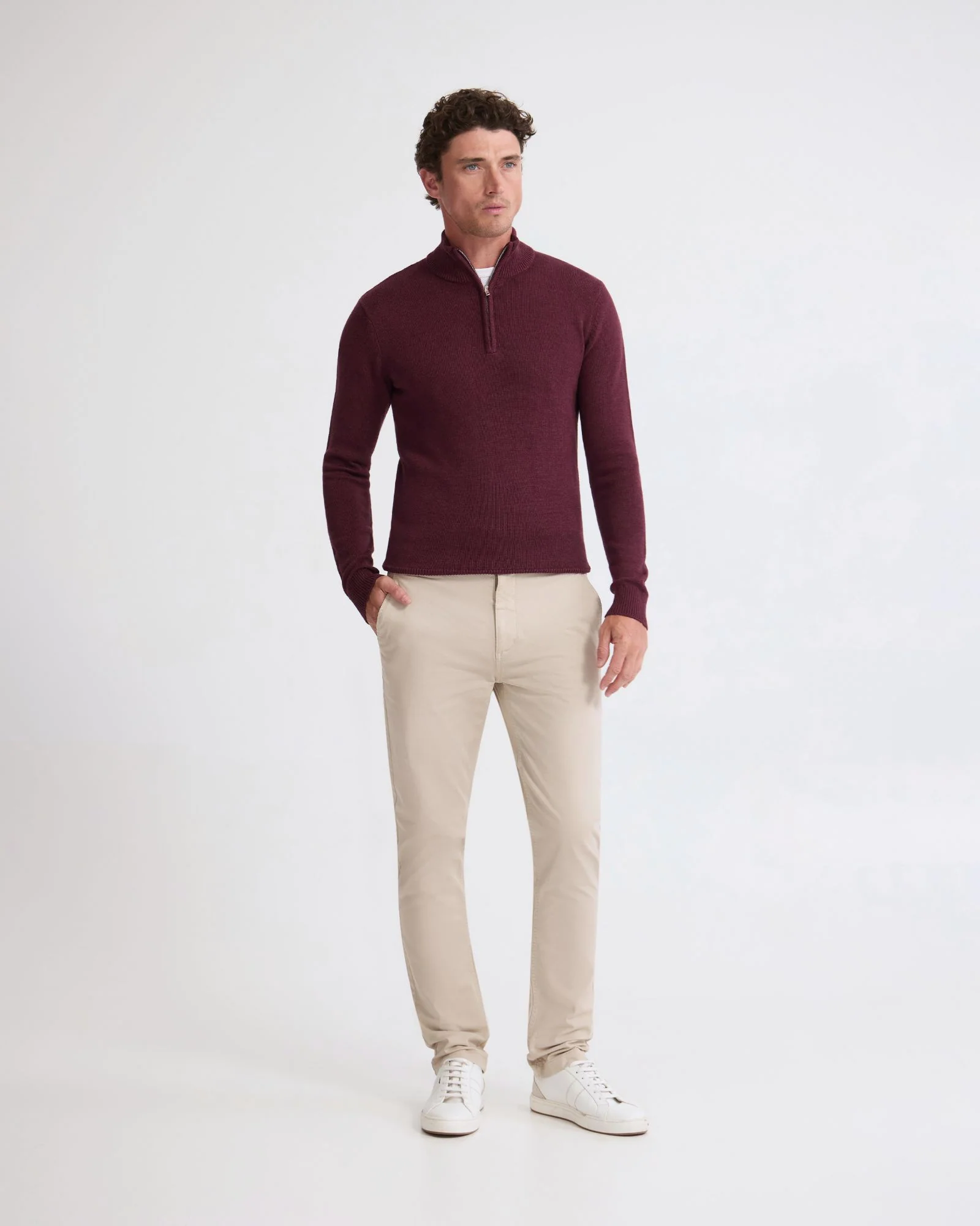 Robert Zip Neck Knit Pullover - Image 17