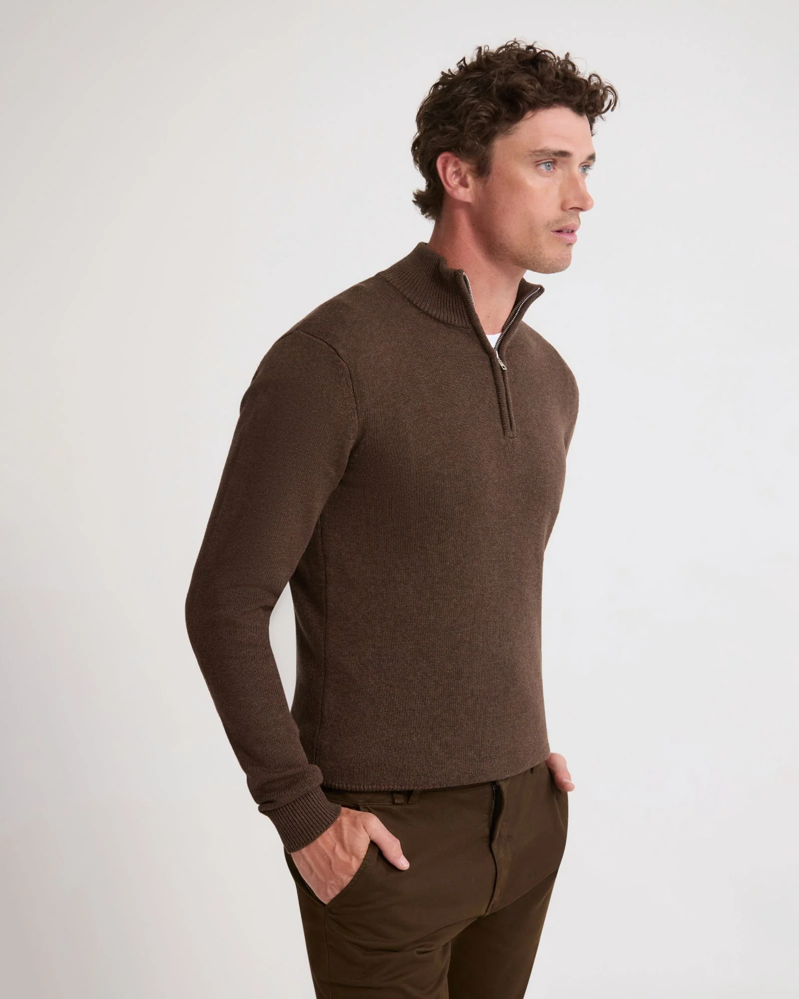 Robert Zip Neck Knit Pullover - Image 25