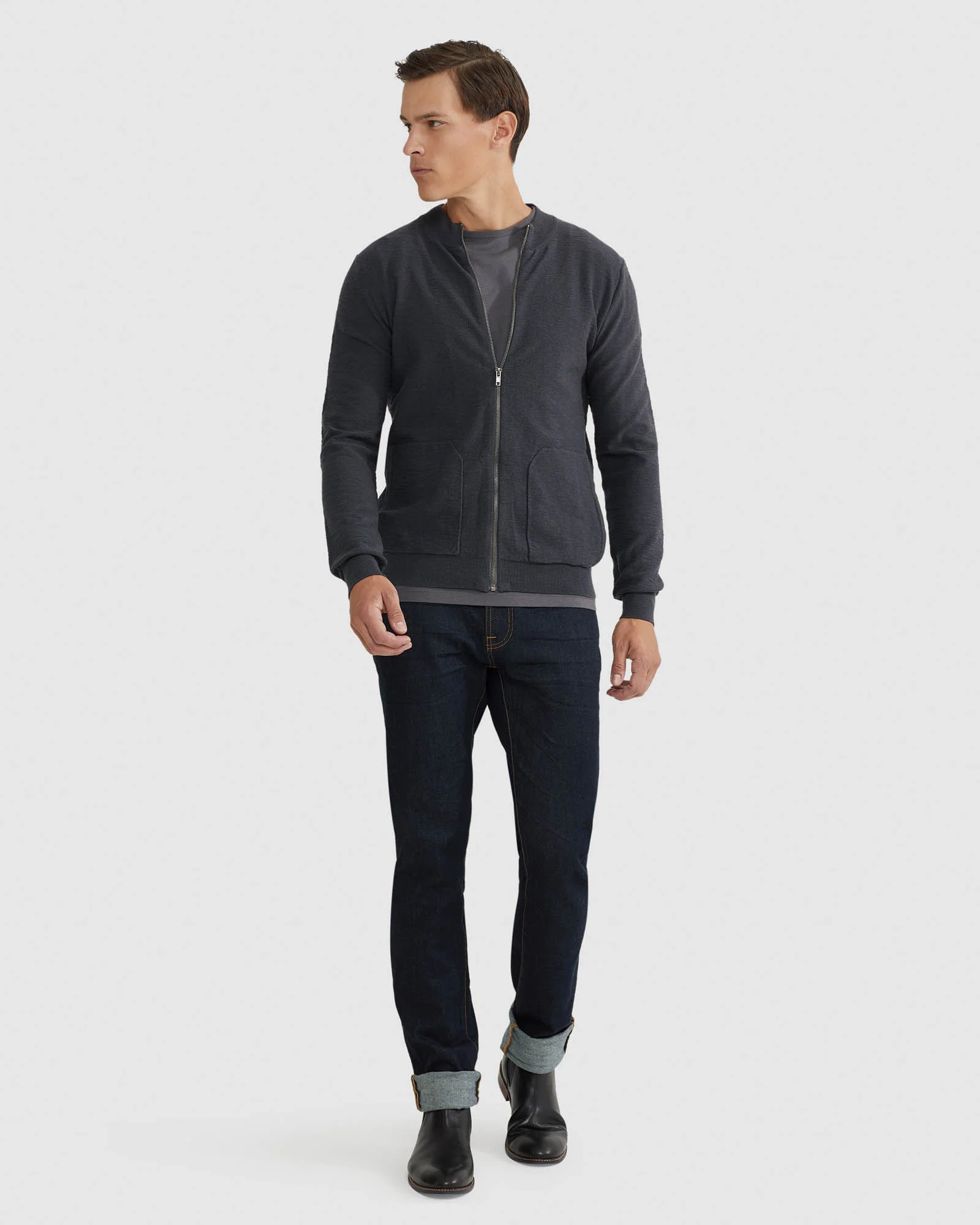 Ryan Cotton Blend Knit Zip Top - Image 11