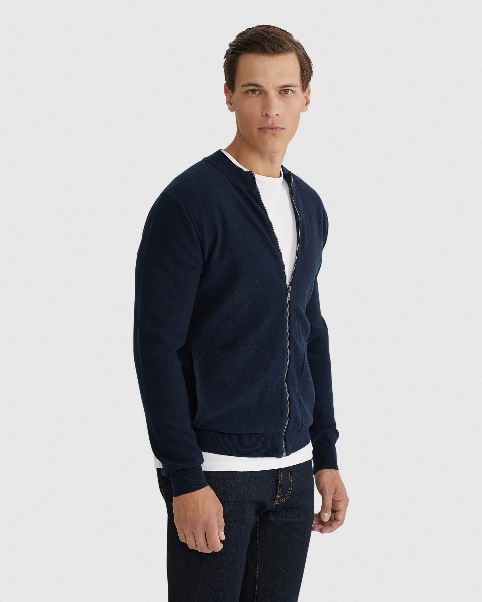 Ryan Cotton Blend Knit Zip Top - Image 2