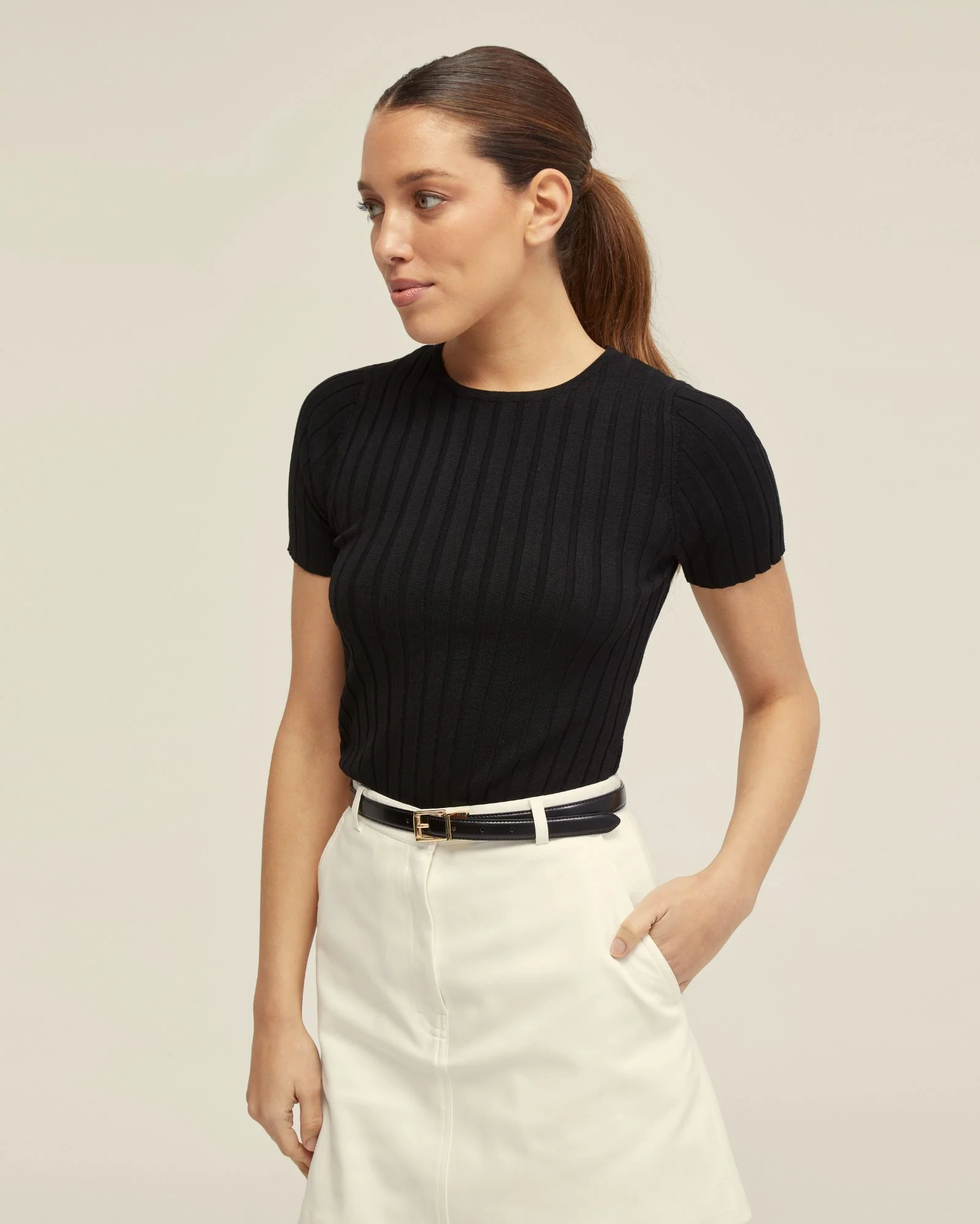 Sasha Crew Neck Rib Knit - Image 10